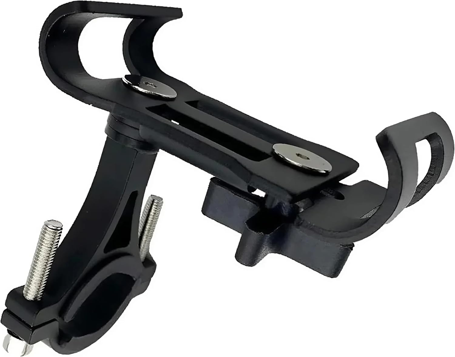 EZONEDEAL 360&deg; Rotate Aluminum Bike Handlebar Mobile Phone Holder Mount, Universal Bicycle Phone Mount for 3.5-6.5 Inch Devices, Fits 20-38Mm Handlebar Mounted Cell Phone Holder for Bike (Black)
