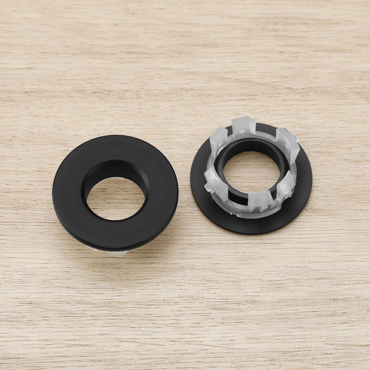 VGOL 6PCS Basin Sink Overflow Cover Black Brass Insert Hole Trim Cap Ring Kitchen Sink Decoration for Standard 22Mm to 24Mm Overflow Holes image number 5