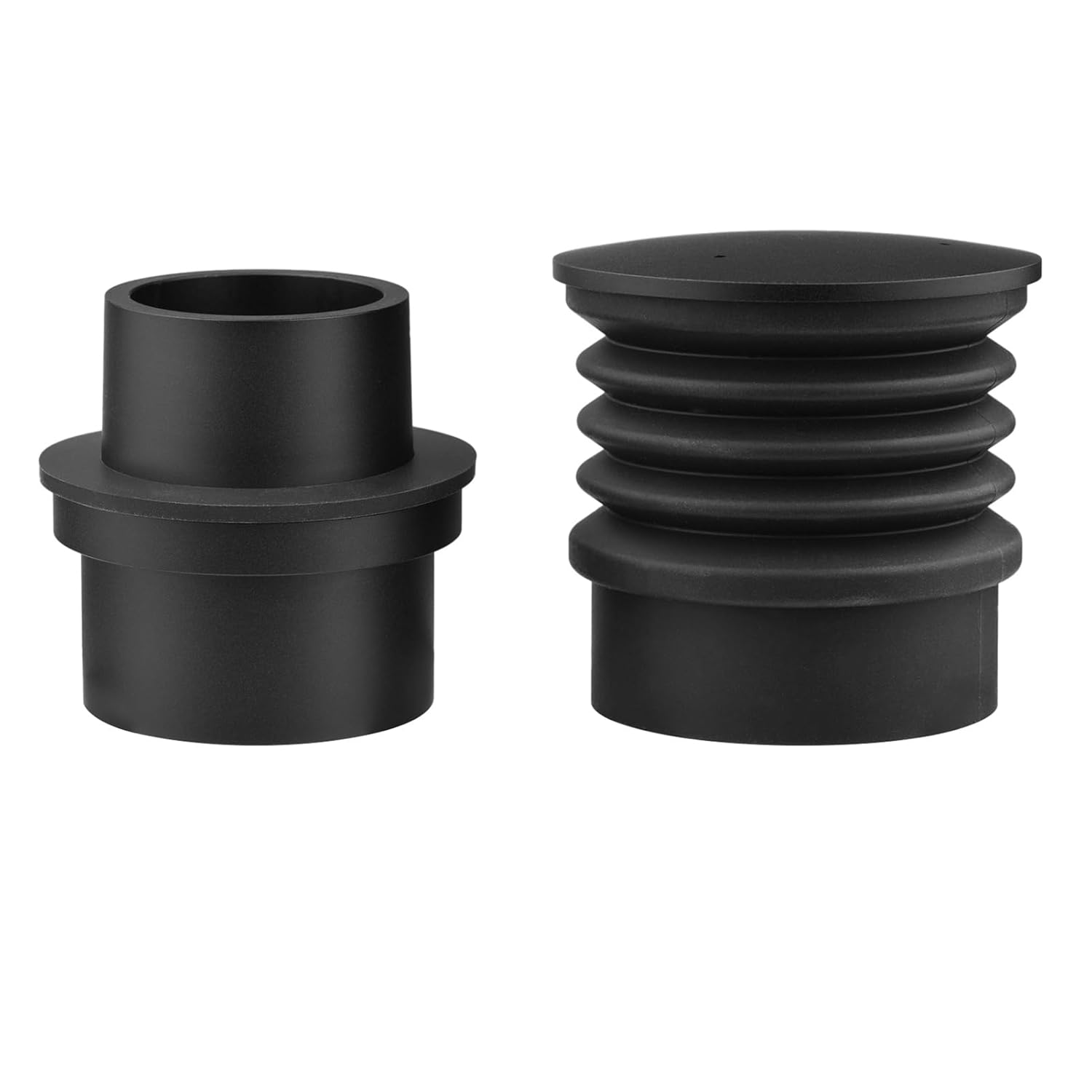 Single Dose Funnel, Espresso Coffee Grinder Dose Funnel Replacement Accessories for Reduce Coffee Grinds Retention with Silicone Bellow, Type: 2, Black, Aluminum Alloy (Type 2) image number 2
