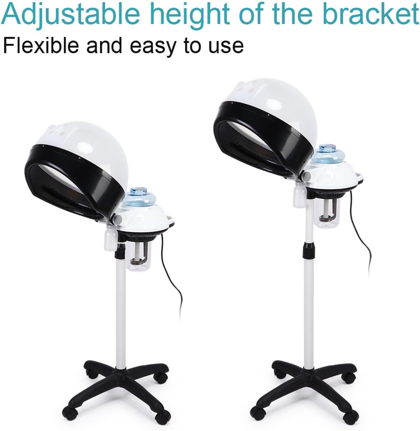 Professional Hair Steamer with Adjustable Height & 360&deg; Mobility - Ideal for Salon Spa Hair Care, Perming, and Conditioning image number 1