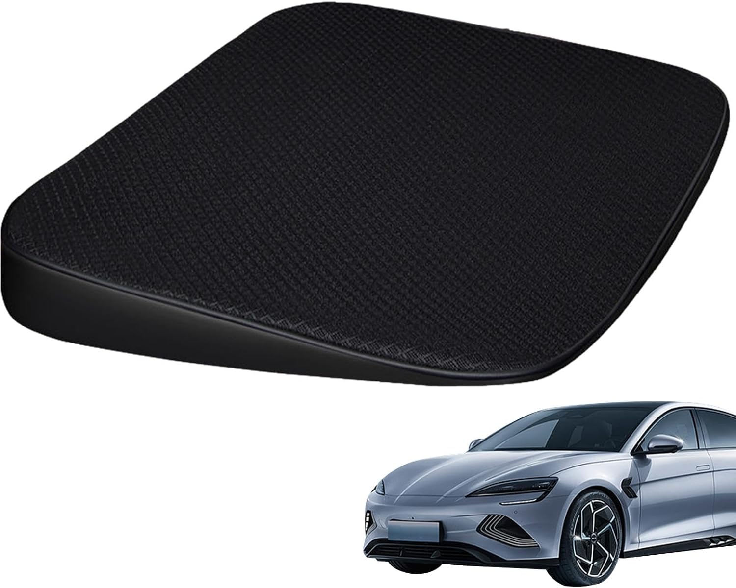 Car Seat Booster Seat for Adults, Wedge Seat Cushion for Car, Elevation Wedge Booster Seat Cushion Mat, Improved Driving Vision, Breathable Car Accessories for Small People, Drivers