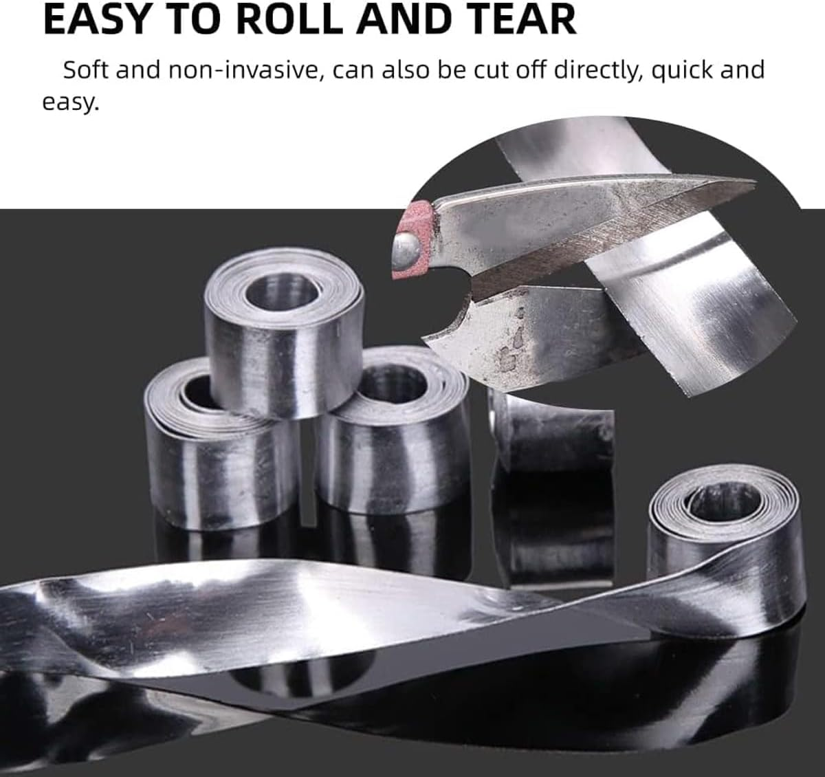 AIMALL 20PCS Lead Rolls for Competitive Fishing, 1Mm Thick Lead Leather Strips for Fishing Gear, Multi-Size Electrolytic Lead Roll for Balancing Weight, Easy-To-Use Fishing Tackle Accessories image number 3