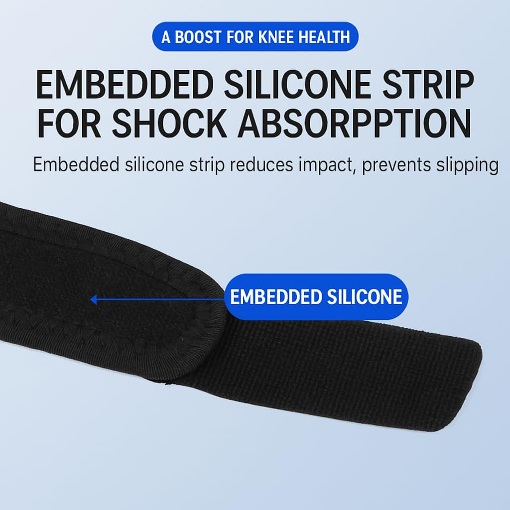 2 Pack Knee Braces for Women and Men, Knee Pain Relief Support Brace Hiking, Patella Knee Support Strap, Basketball, Running, Hiking, Tennis image number 3