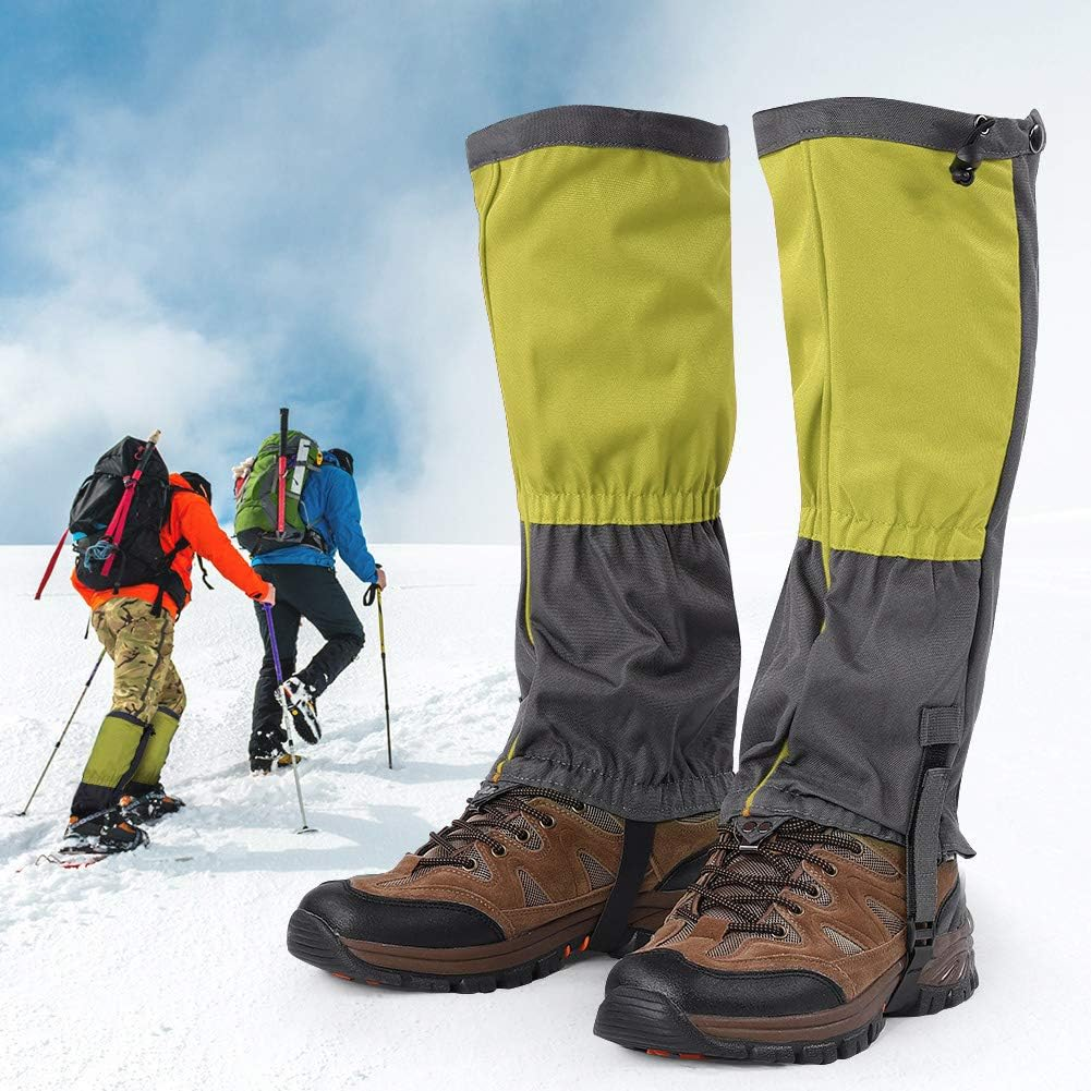Snow Boot Gaiters, Tear-Resistant Leg Gaiters for Adults for Outdoor Activities(Green) image number 2