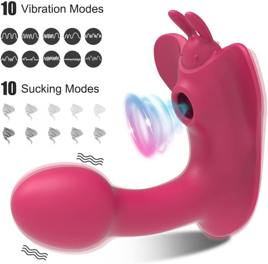 Rabbit Toys Rechargeable Adult Toys Adult Sensory Toys for Women - Female Sex Pleasure Devices Purple Powerful Tongue and Licking G Toys for Female Couples Panty Stimulation image number 3