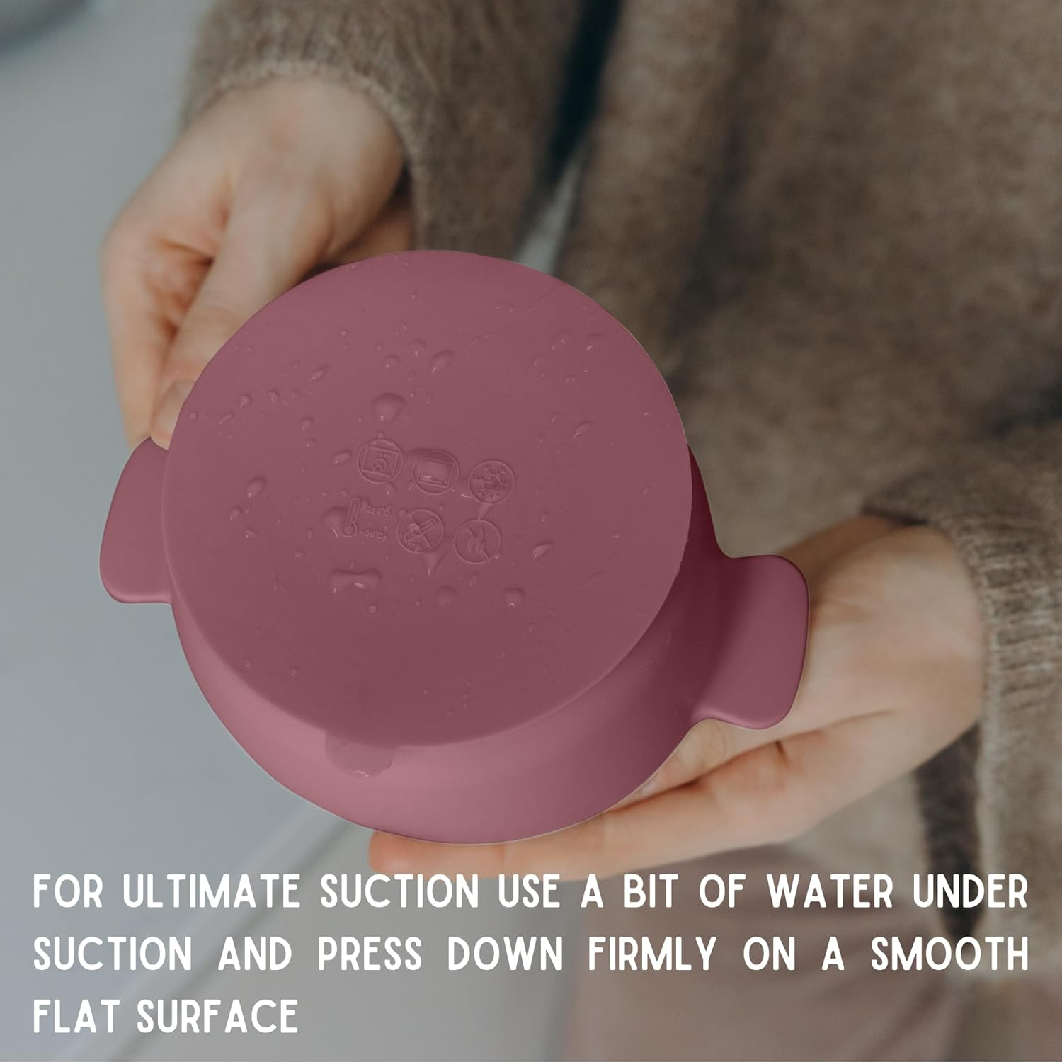 2 Piece Silicone Suction Plates for Babies & Toddlers - 2 Piece Divided Baby Feeding Dish Set, Unbreakable & Travel-Friendly