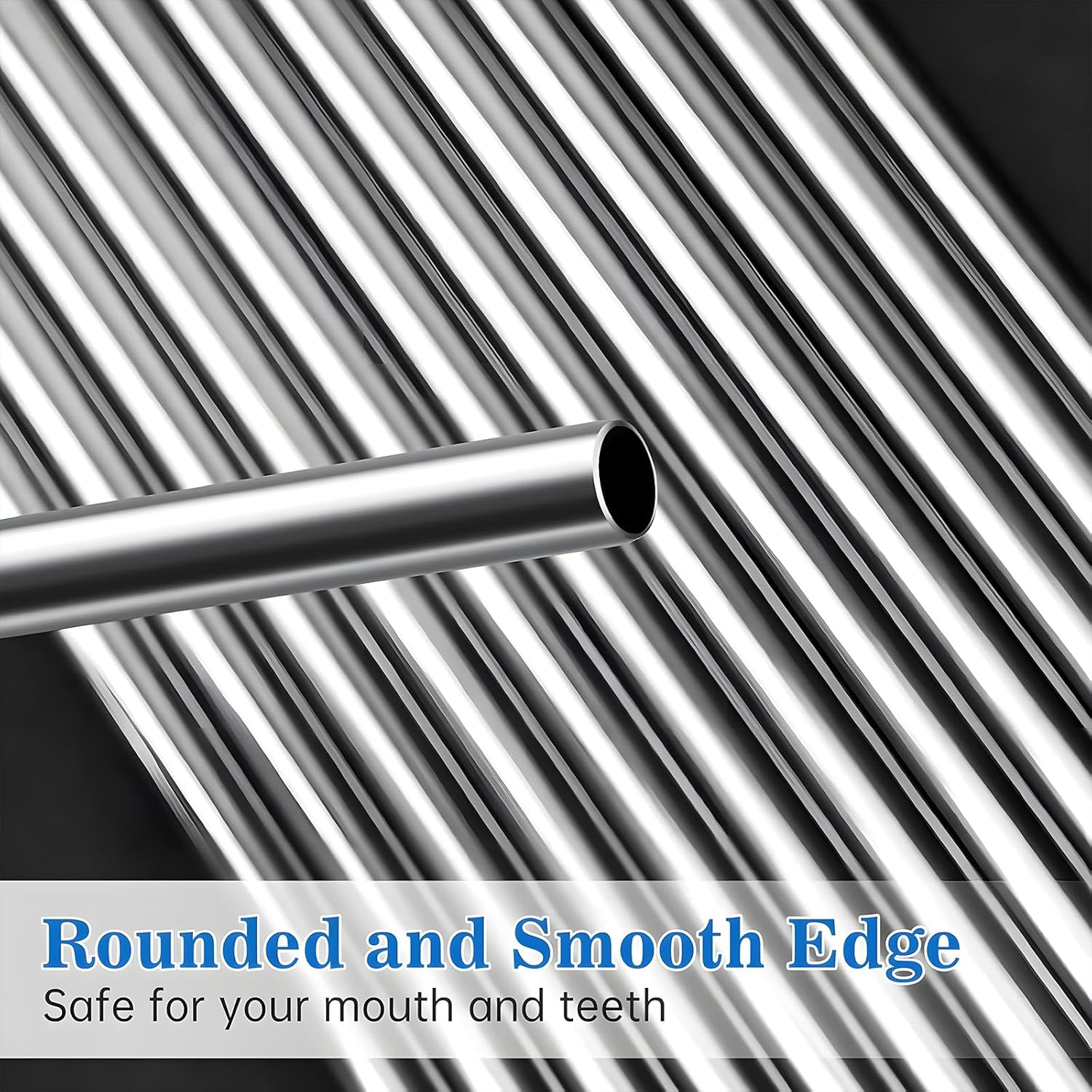 12 Pack 12 Inch Reusable Stainless Steel Straws for 40Oz Tumbler with Cleaning Brush, 5 Straight and 5 Bent Portable Long Drinking Metal Stainless Steel Straws for Travel