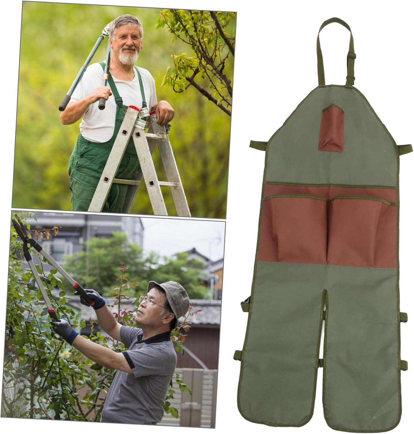 Gardening Apron with Pockets for Men and Women Oxford Cloth Garden Trimming Apron Berry Fruits Picking Pouch Practical Garden Supply for Outdoor Use image number 1