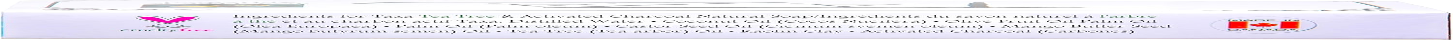 Premium Taza Tea Tree & Charcoal Natural Soap (Pack of 3) Each 5.3 Oz (150 G) for Powerful Cleansing Contains: Tea Tree Oil, Activated Charcoal & Coconut, Olive & Palm Fruit Oils, Mango Butter image number 3