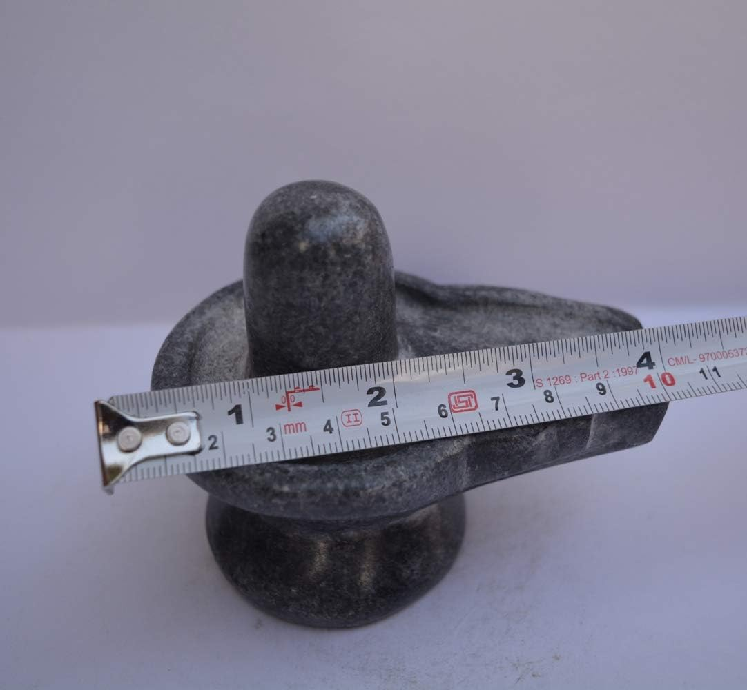 Black Stone Shiva Lingam 4 Inch &ndash; Handcrafted Shivling Idol for Pooja, Temple & Home D&eacute;cor | Natural Stone Lingam Statue for Spiritual Worship & Meditation | Traditional Hindu Gift Item image number 5