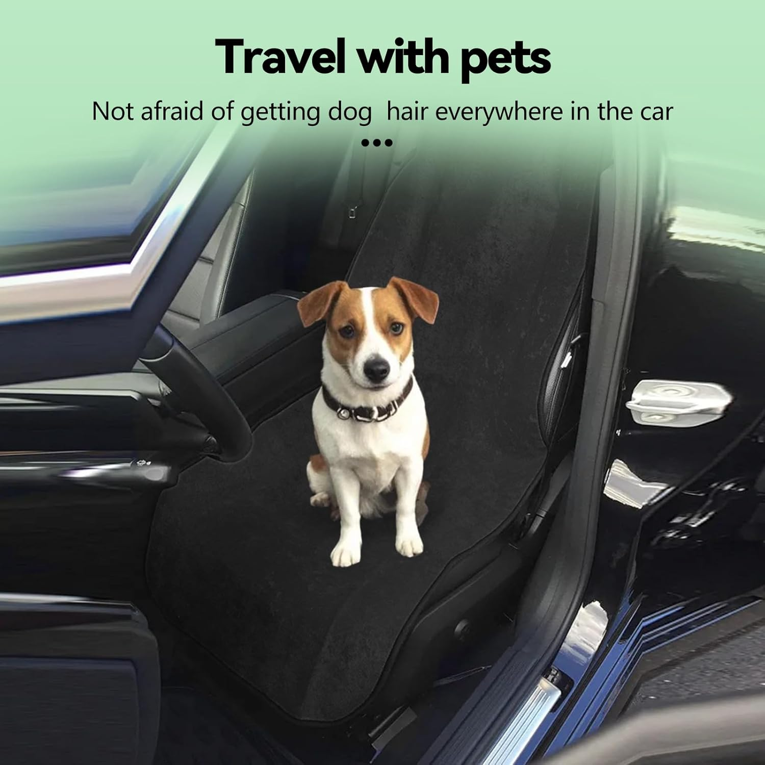 Car Seat Cover Sweat Absorber Premium Microfiber Towel Universal Fit for Car SUV Truck Non Slip Bottom Easy to Install Machine Washable Black