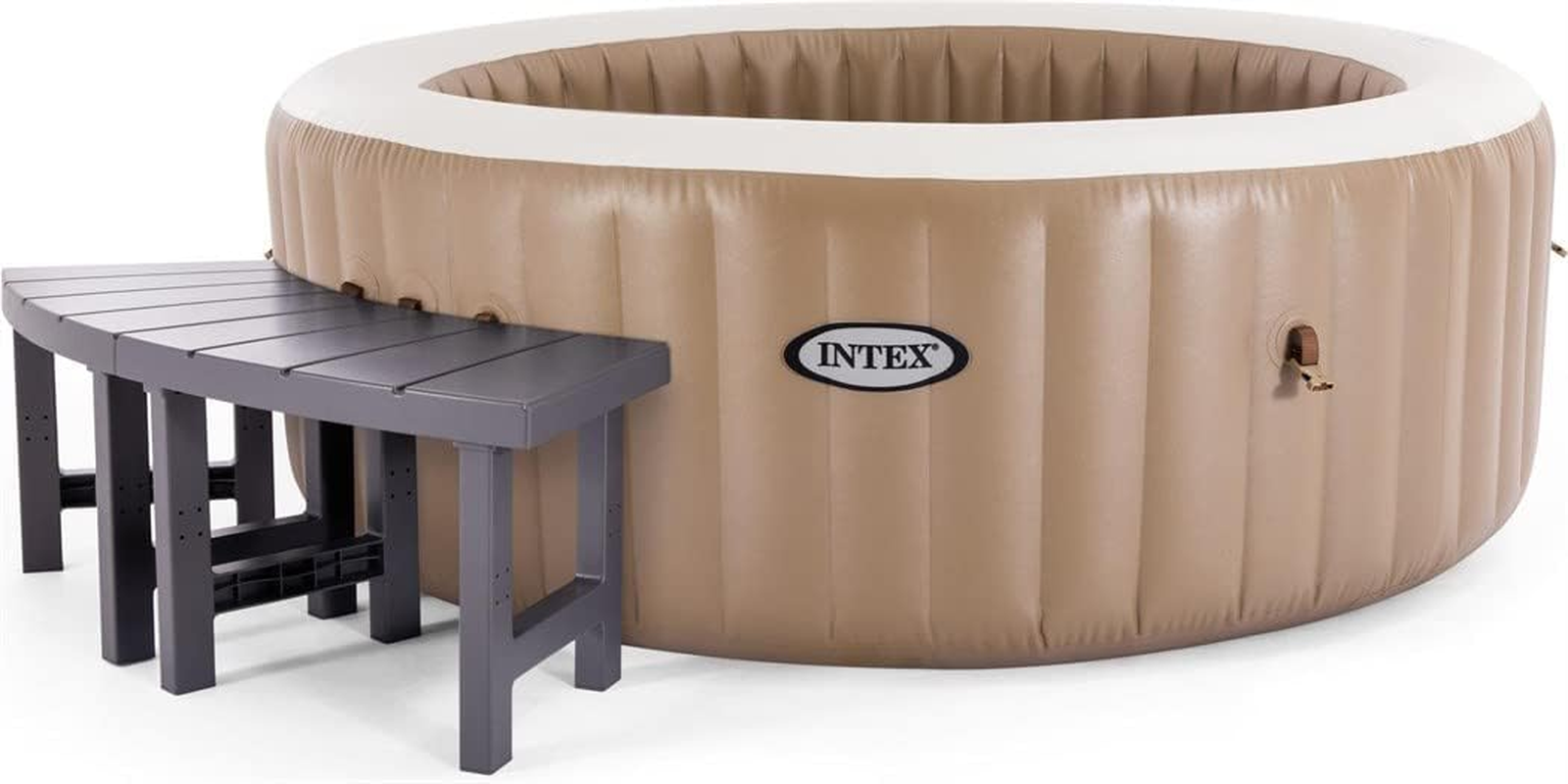 Intex 28514 2 Medium Purespa&trade; Accessories Benches, Compatible W/ 4 Person Spas, Combines to Create a Larger Bench, Flat Storage, 159 Kg Capacity