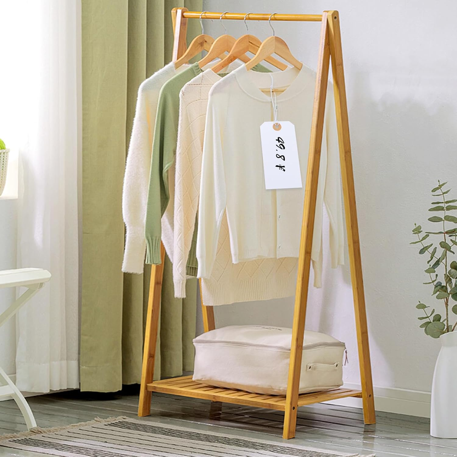 100 Packs Christmas Tags for Presents,Luggage Labels with String for Christmas,Graduation,Gifts,Sales Labels,4.76"&times;2.36"(White) image number 5