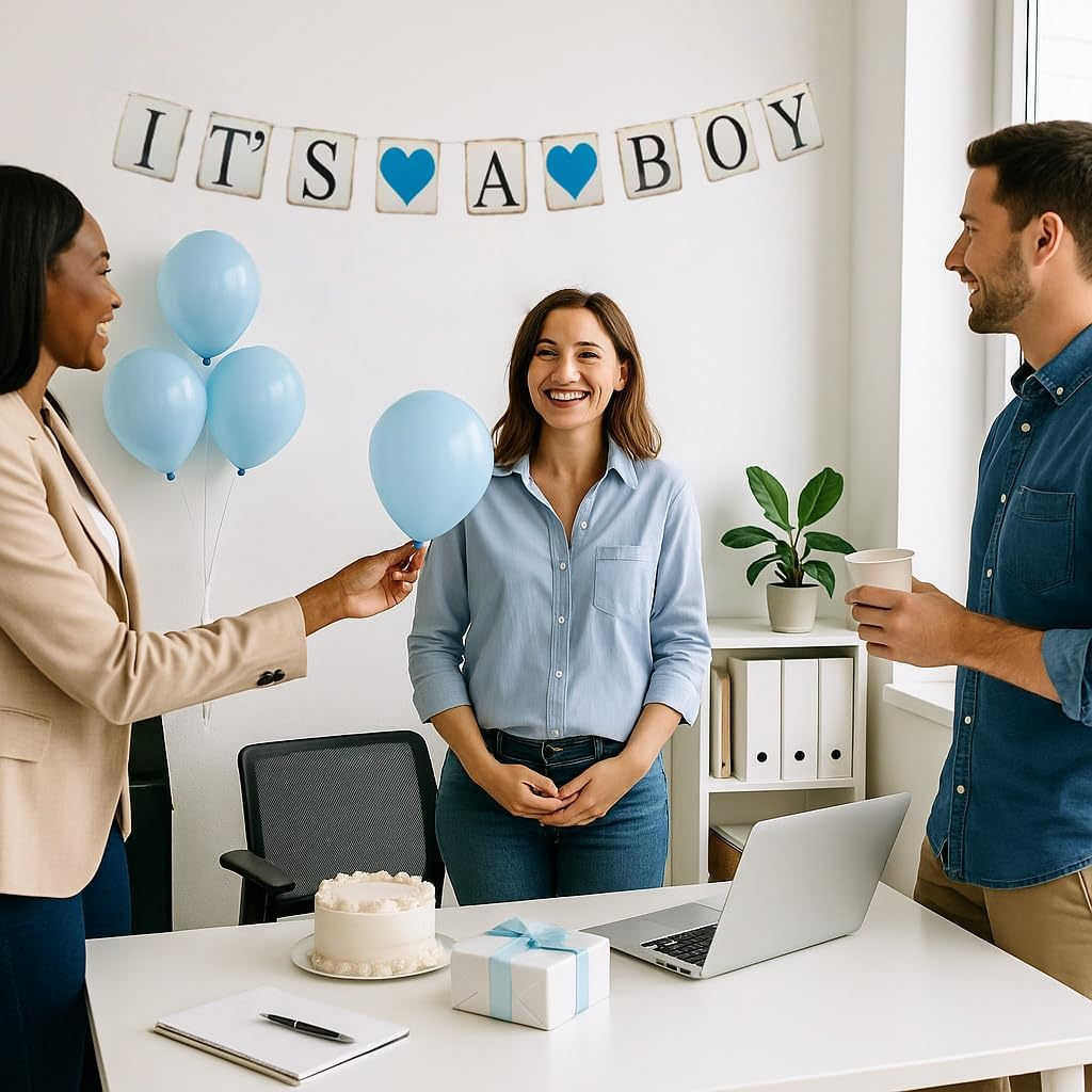 Its a Boy Banner - Boy Baby Shower Sign & Decor for Baby Boy Sprinkle Shower & Birthday Party Favors image number 6
