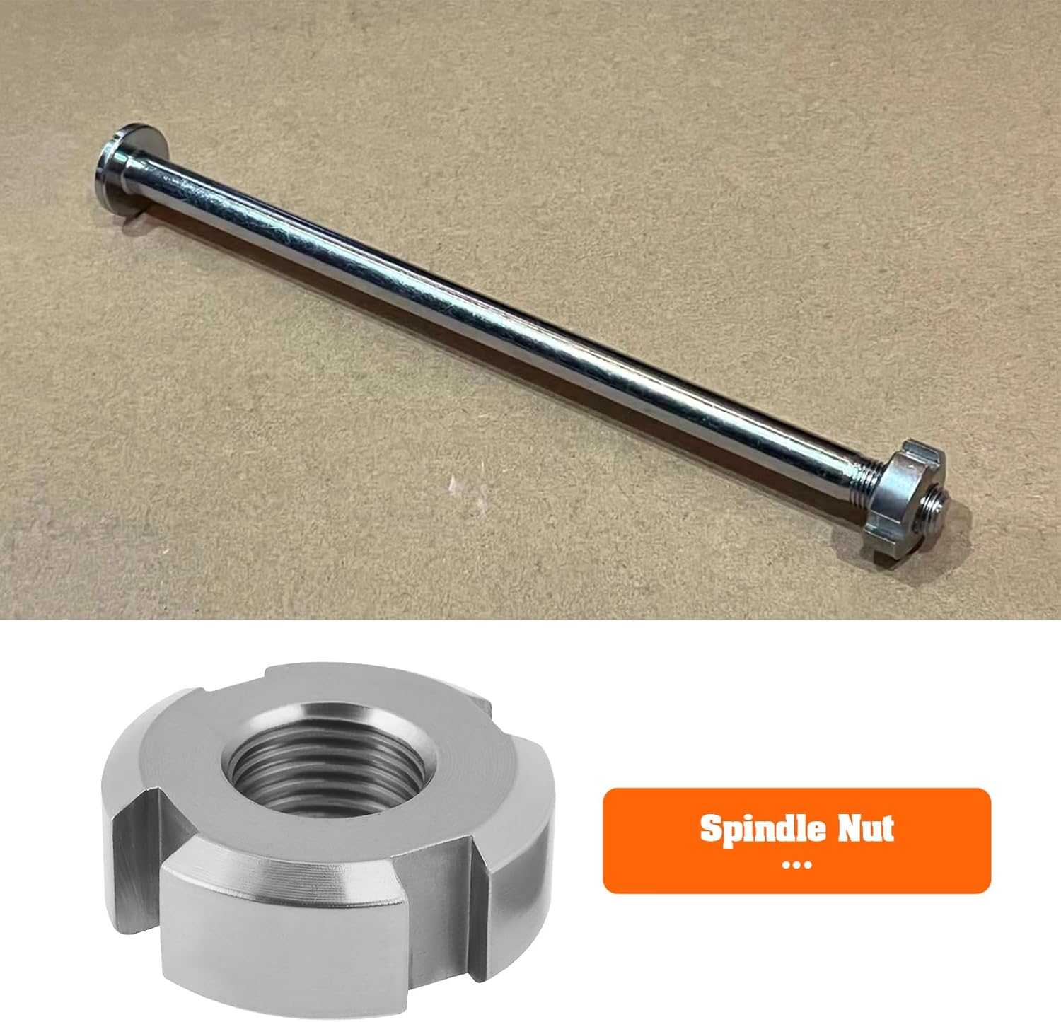 YINETTECH Bicycle Metal Swing Arm Axle Nut behind Axle Nut Spindle Nut Jackshaft Nut Compatible with Surron Light Bee Swingarm 22X10X8Mm (Sliver) image number 5