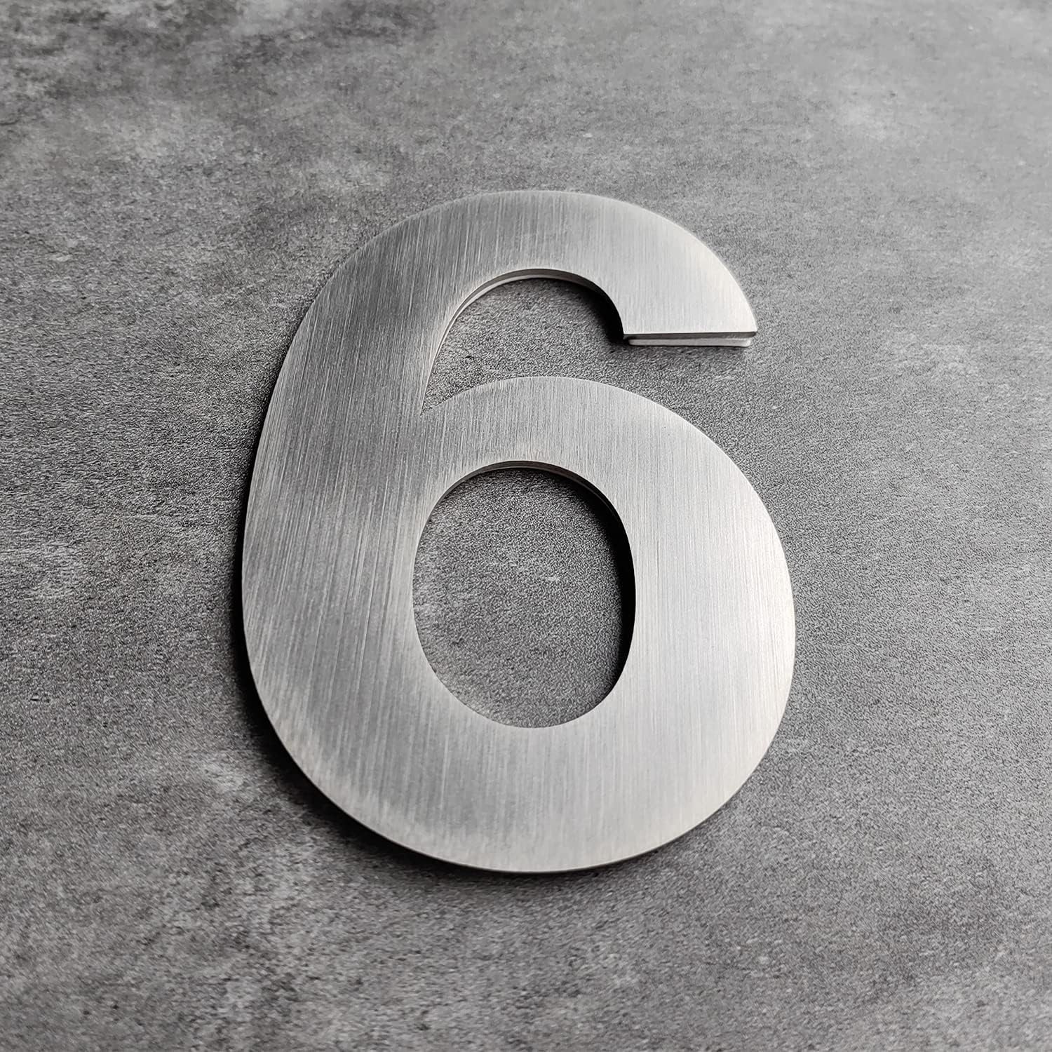 House Number- 5 Inch Stainless Steel Mailbox Numbers, Self-Stick Address Number, Silver/Number 9 image number 1