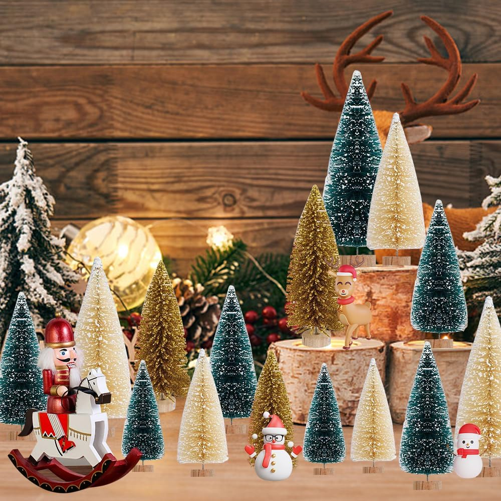 Yahpetes 24 Pcs Christmas Trees image number 3