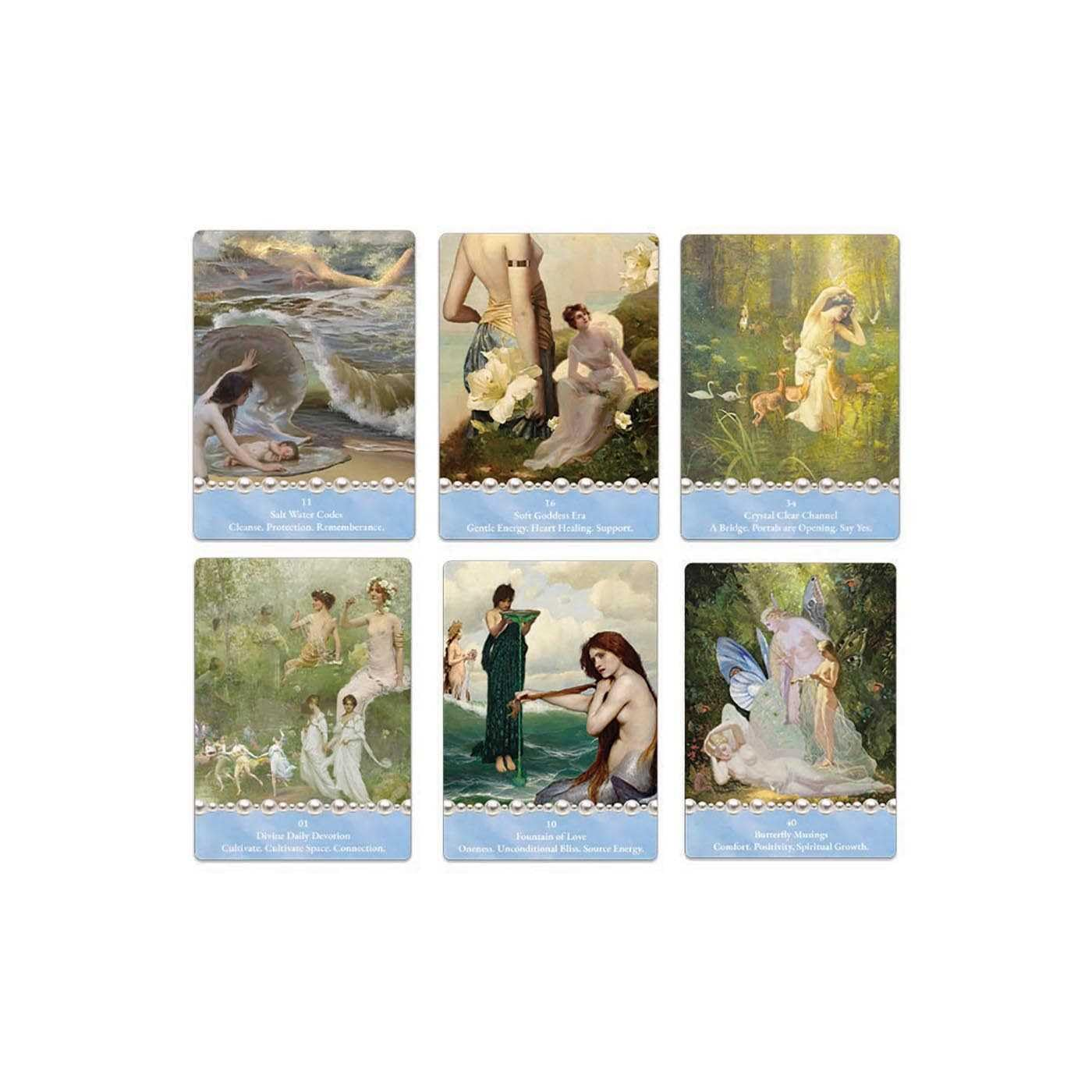 The Cosmic Pearl Oracle: Embark on a Journey of Sacred Love and Infinite Wisdom with Divine Feminine Guidance (44 Full Color Cards and 120-Page Full-Color Guidebook) image number 1