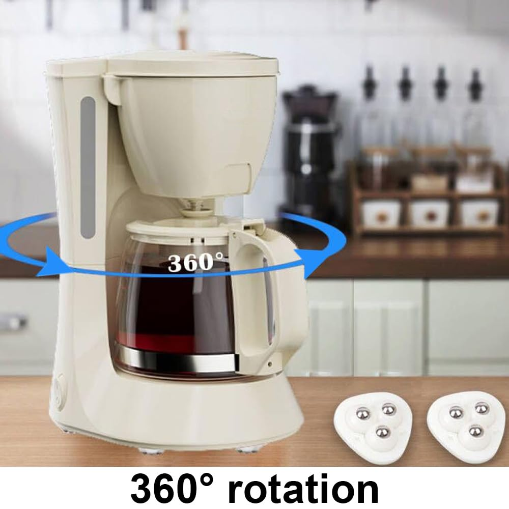 Mini Swivel Casters Wheels 20Pcs, 360 Degree Rotating Casters, Furniture Castors Self-Adhesive with 3 Steel Balls image number 2