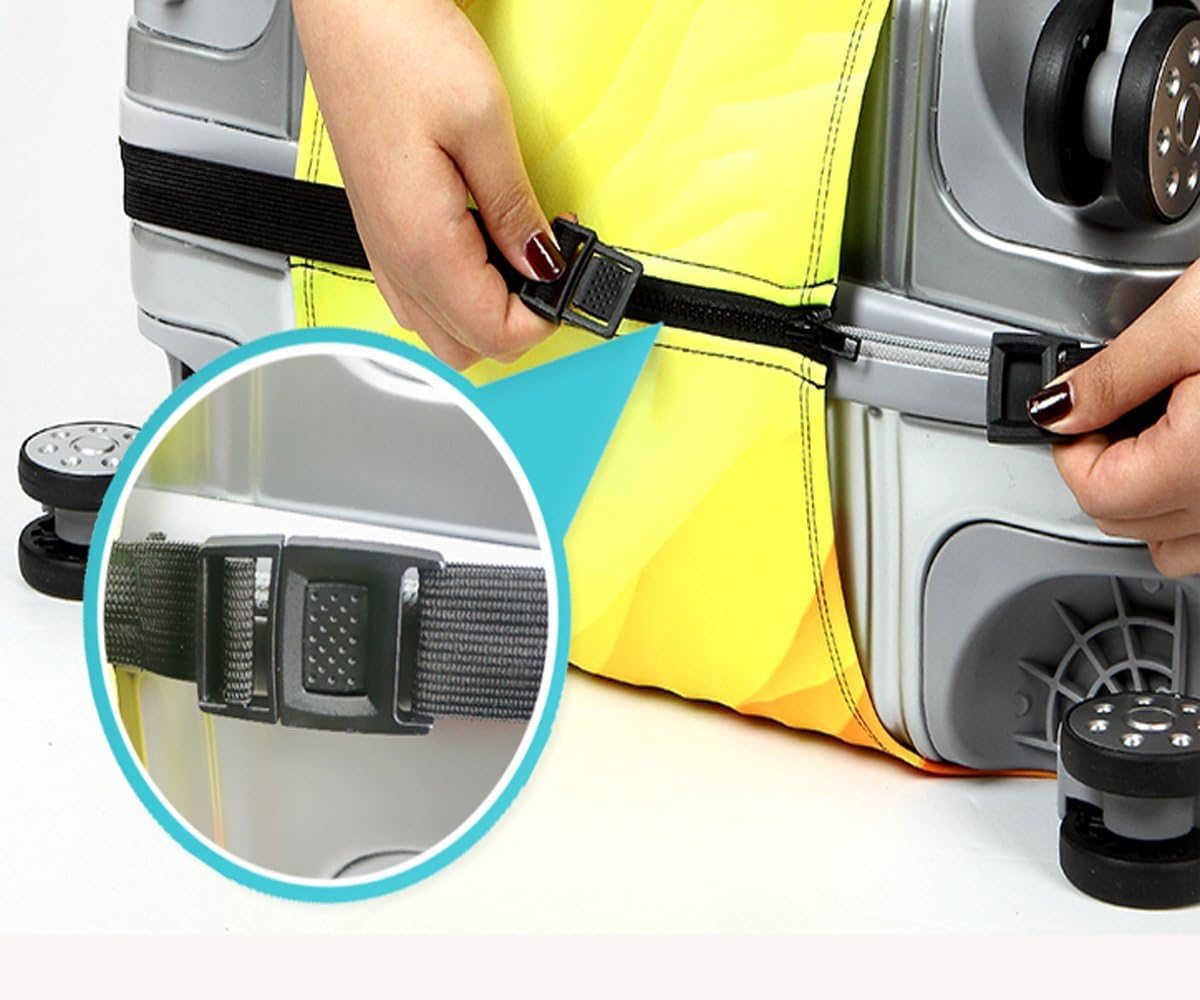 Travel Suitcase Protector Zipper Suitcase Cover Washable Print Luggage Cover 18-32 Inch image number 6