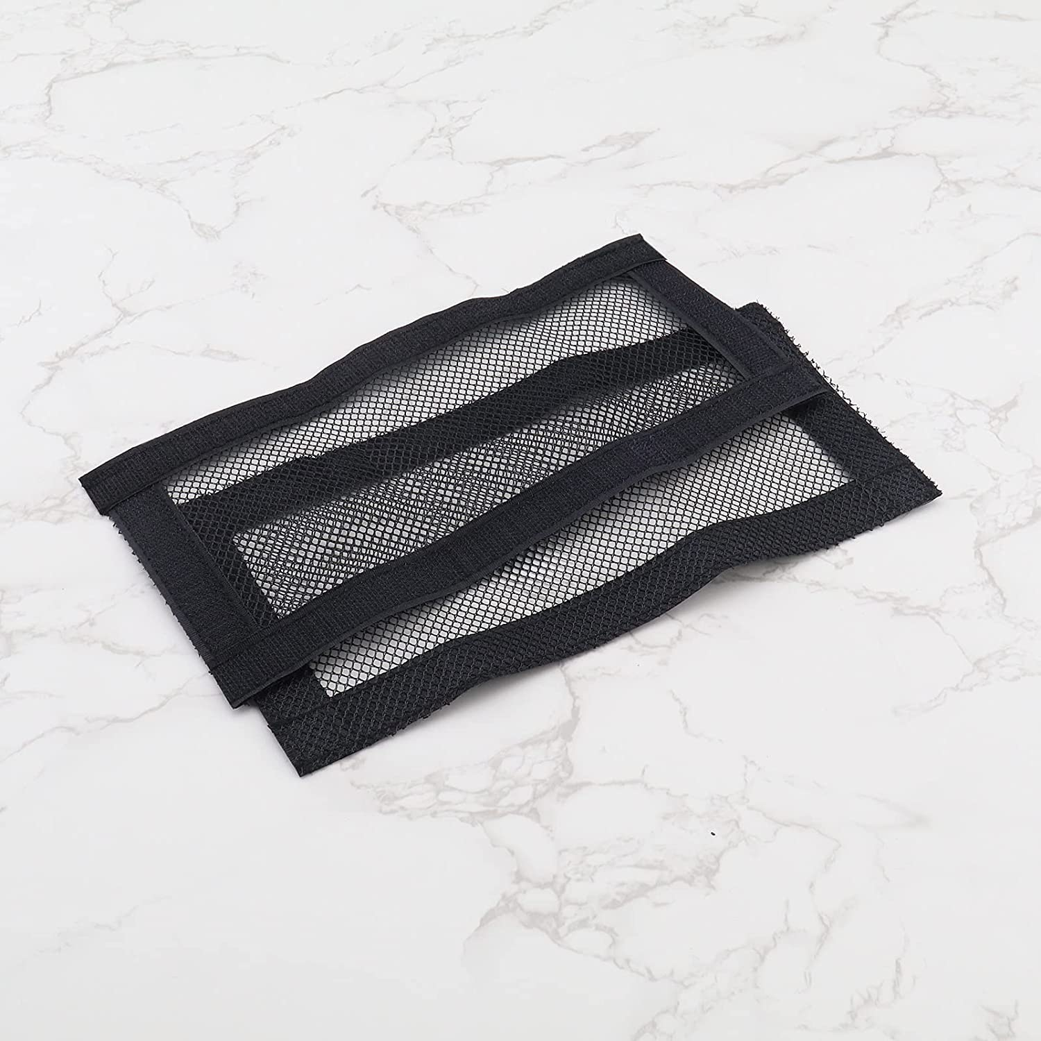 Emagtech 2PCS Car under Seat Air Vent Cover Compatible with Model Y Model 3 Air Outlet Anti-Blocking Mesh Grilles Protector 25X11.8Cm Black image number 1