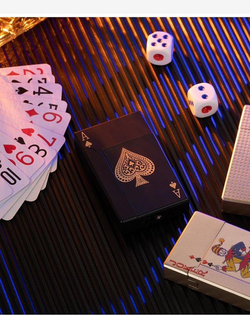 2 Pack Torch Lighters Butane Refillable Adjustable Jet Flame Torch Lighter, Windproof, Safe,Classic 3D Engraving Pattern Pocket Lighters (Without Butane) (Black 2Pcs) image number 3