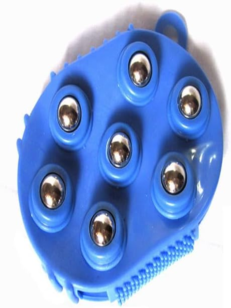 Limcryspp 1-Piece Rotating Massage Brush Lymphatic Massage Gloves, Handheld Body Massager, Back Full-Body Massage Tool image number 6