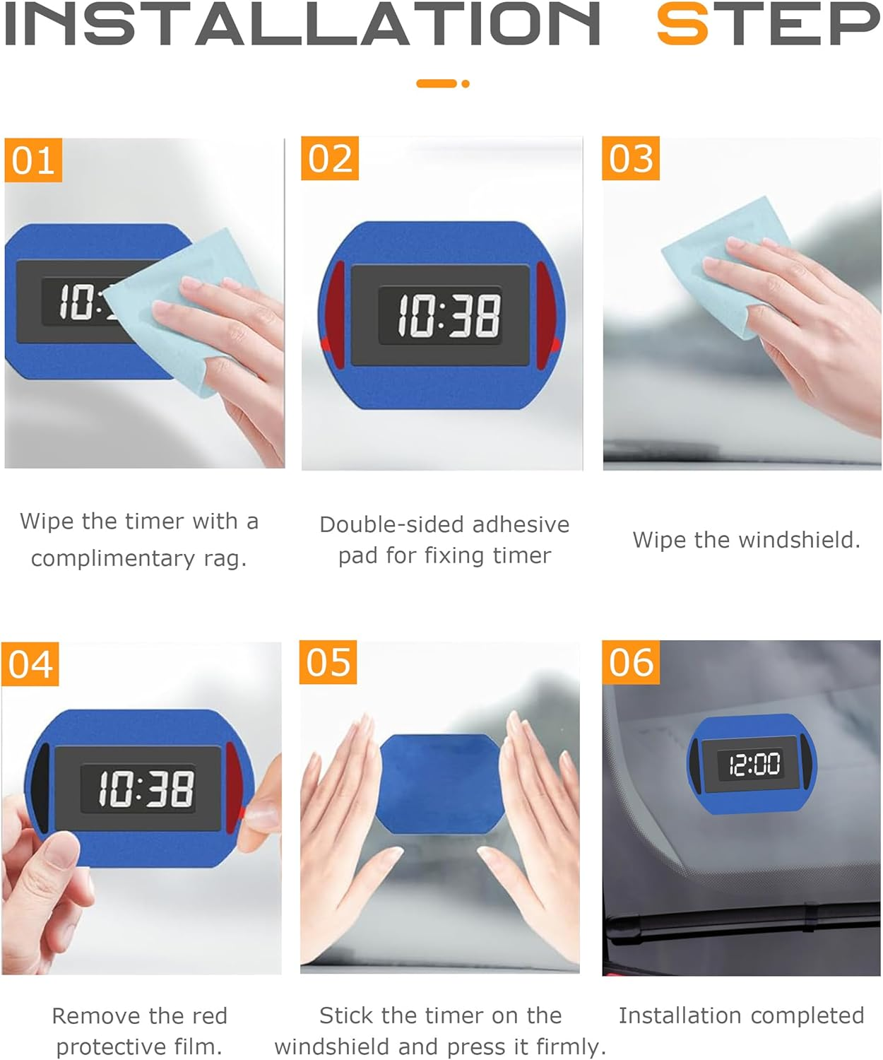 Flaconi 12PCS Double Sided Tape Automotive,Adhesive Pads for Parking Meters,Heavy Duty Double Sided Tape,Double Sided Sticky Pads,Suitable for Car Windshield,Adhesive Pads Parking Disc image number 1