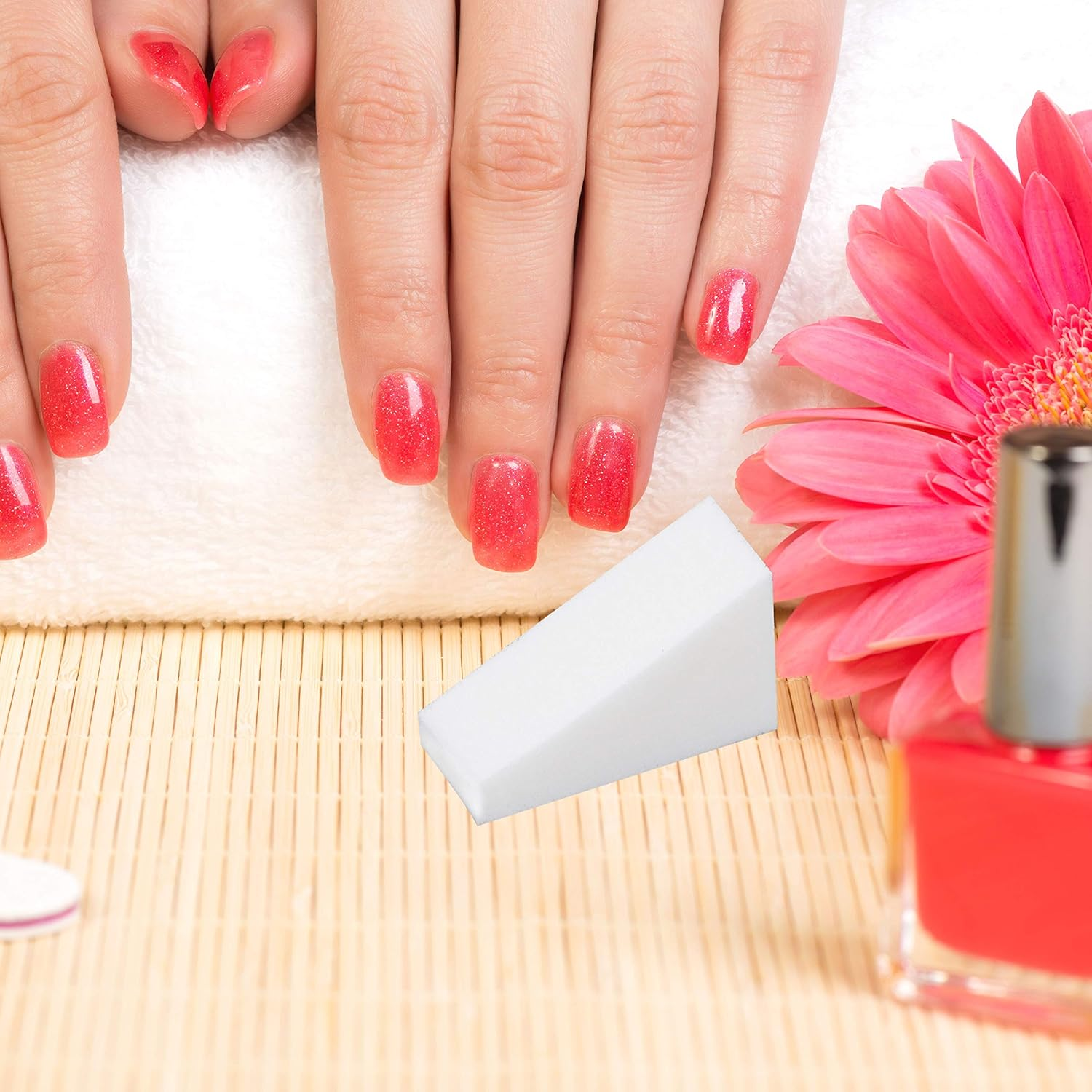 TRIXES 20 X Makeup Sponge Wedges Pro Beauty Foundation Blending and Nail Art image number 4