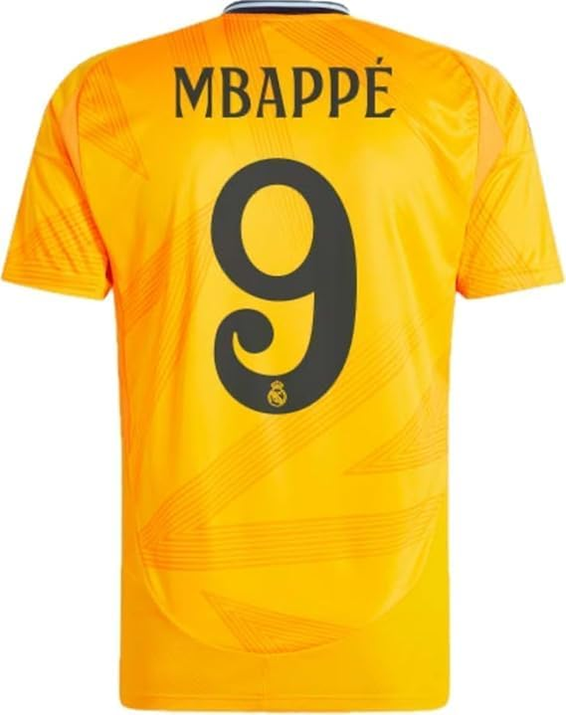 Mb 9# Madrid Soccer Jersey 2024/25, Mb Away Orange No.9 Club Football Jersey, Children'S Soccer Jersey Size 22-28 image number 4