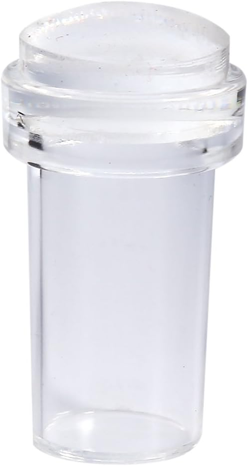 Haofy Nail Art Stamper Silicone Nail Polish Transfer Stamper & Scraper Set Manicure Tool Nail Art Jelly Stamper Plate Scraper Set image number 1