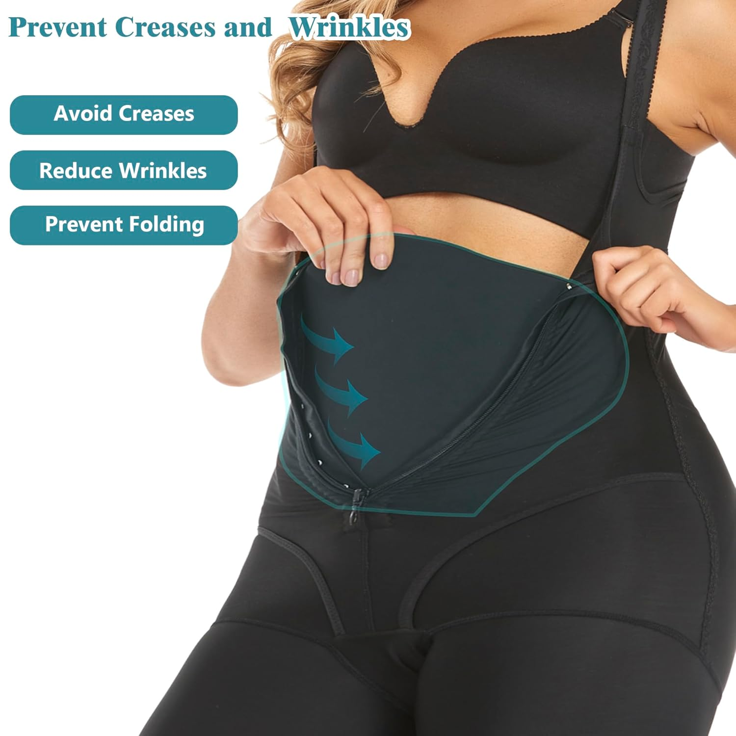 Abdominal Compression Board, Black, Medium - White image number 3