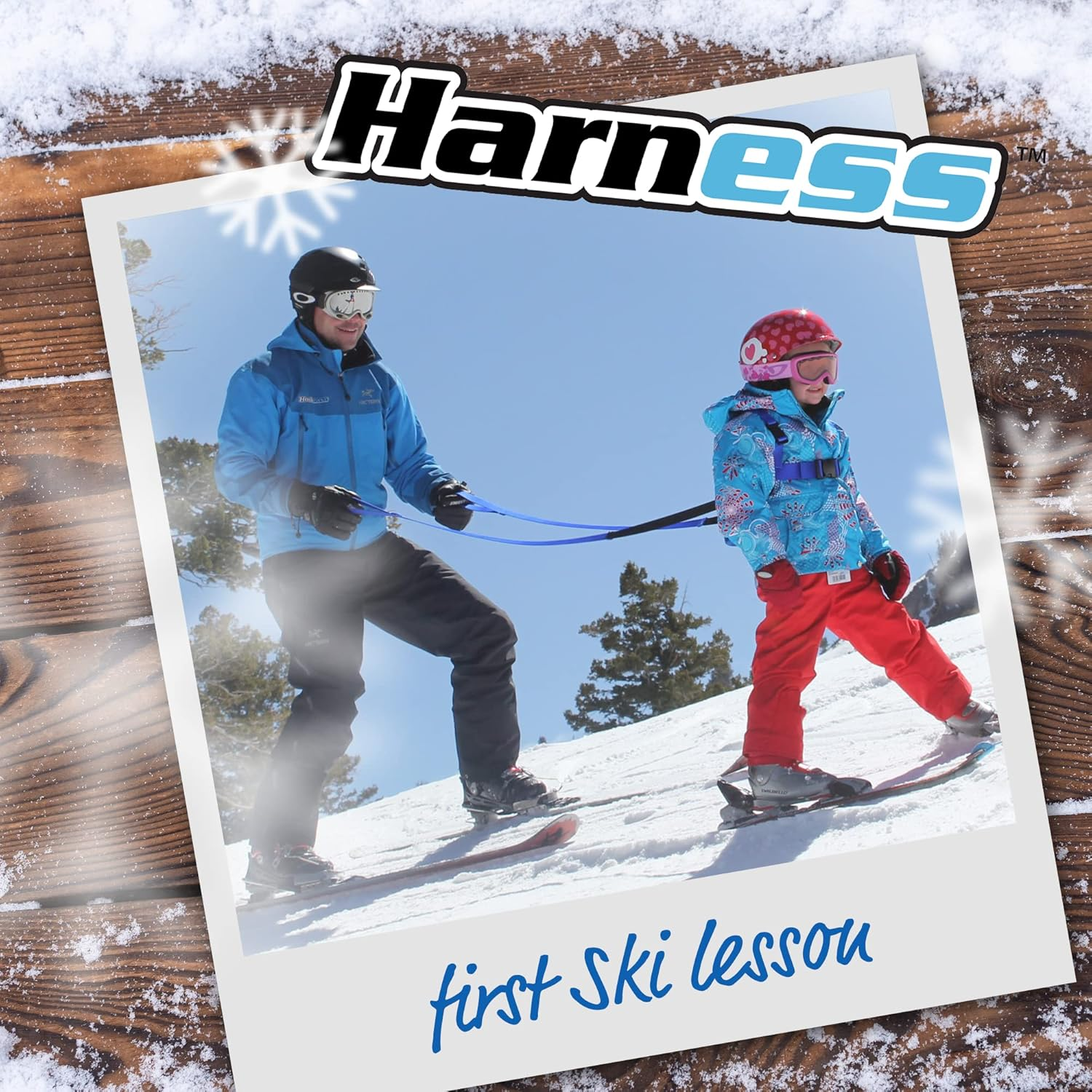 Launch Pad Ski and Snowboard Training Harness - Learn to Ski - Shock Absorbing Leashes - Teaches Speed Control - Perfect for Beginners image number 1