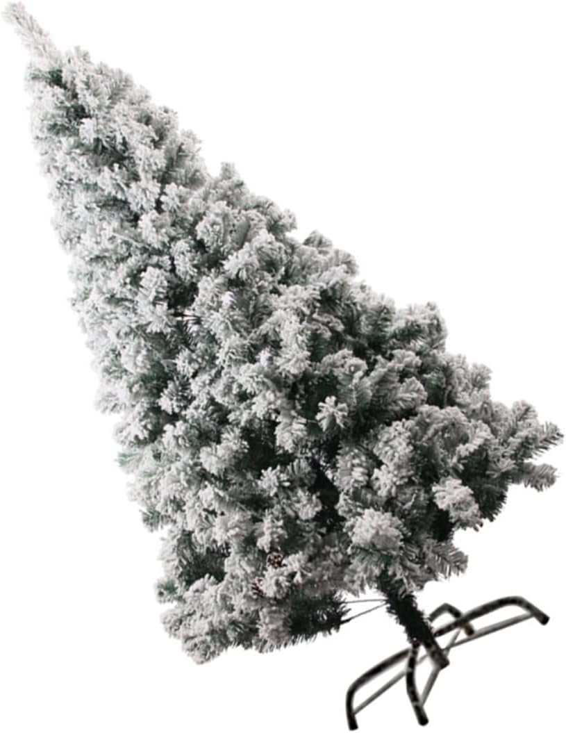 Artificial Flocked Christmas Tree Decoration White for Xmas Party and Home Festival Decor Simulation Tree Ornament Random Style image number 6