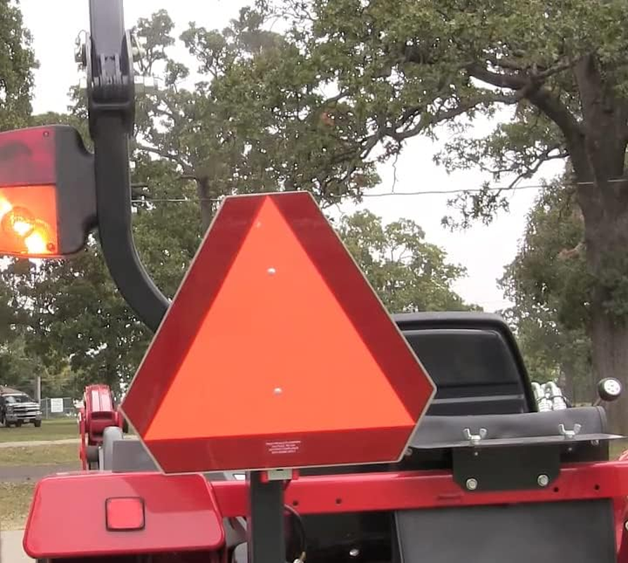 Slow Moving Vehicle Sign Mounting Kit Includes 1 Tractor Bracket 1 Sign Bracket 4 Bolts and 4 Nuts image number 4