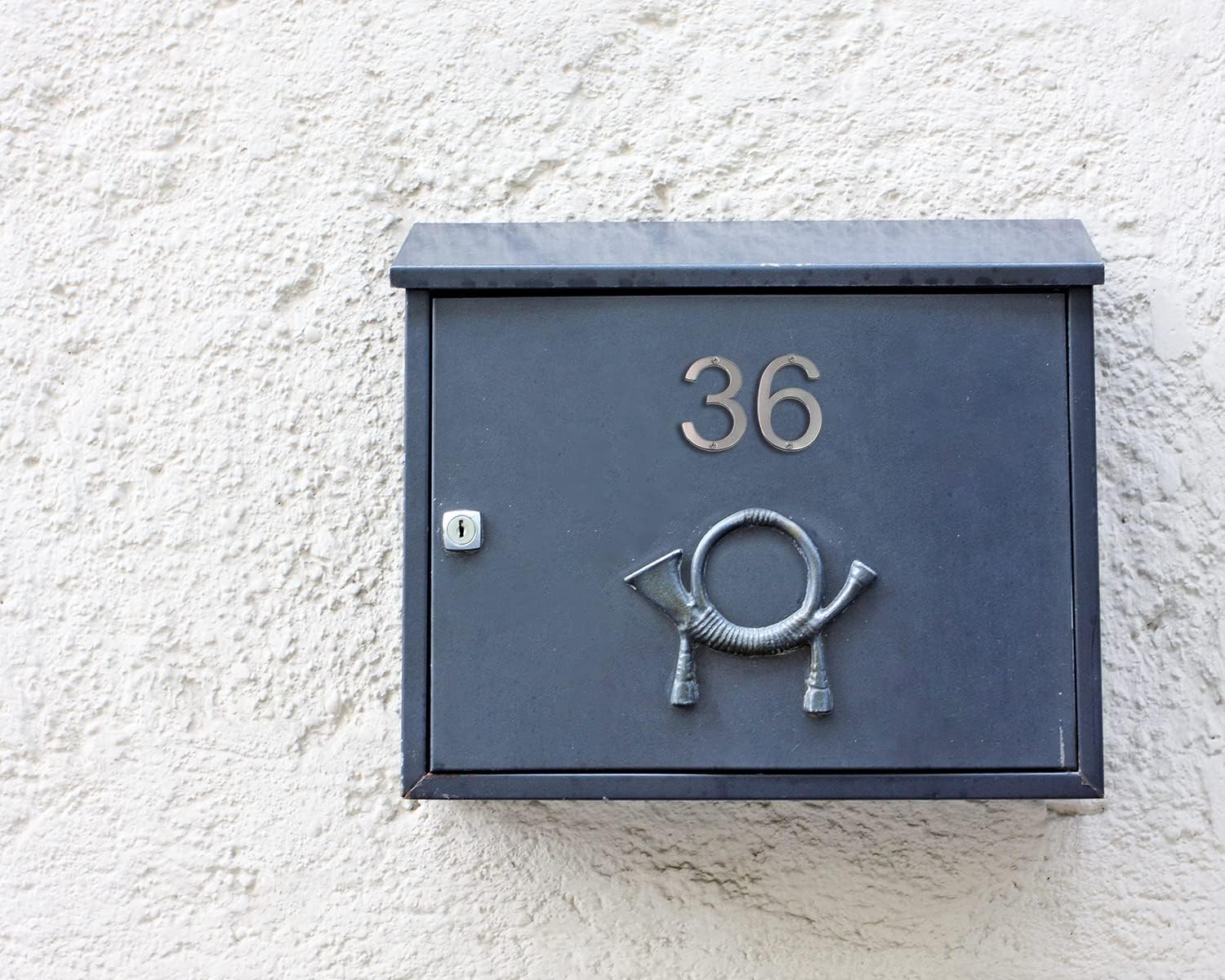 ONLYKXY Silver Modern House Numbers 0-9 Garden Street Address Number Sign 2Inch Stainless Steel Hollow Door Mailbox Decor Number Sticker for Apartment Hotel Building Room Office Brushed Number Sign image number 3