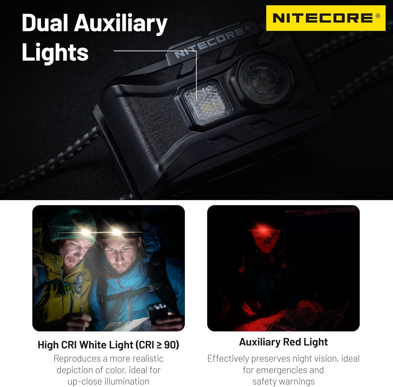 Nitecore NU20 Classic 360 Lumens Ultralight Outdoor Headlamp USB-C Rechargeable image number 1