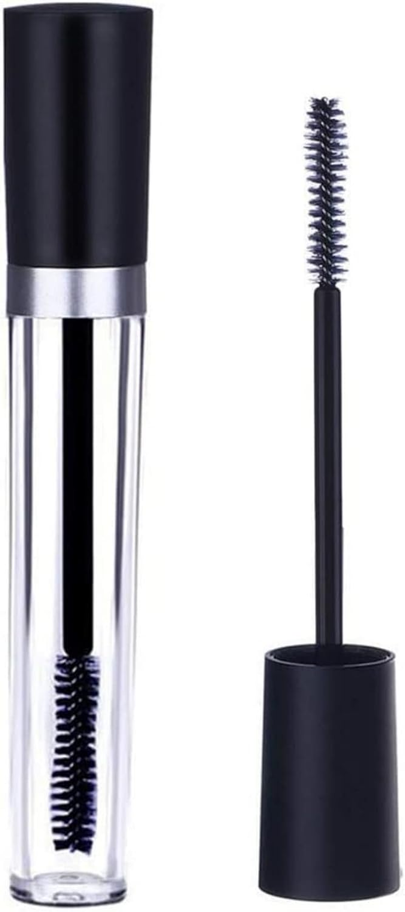 TAVVKE 4-Pack 8Ml Empty Mascara Tubes with Wand and 7Ml Eyeliner Containers, Transparent with Rubber Inserts and Funnels for DIY Castor Oil Mascara and Eyeliner image number 3