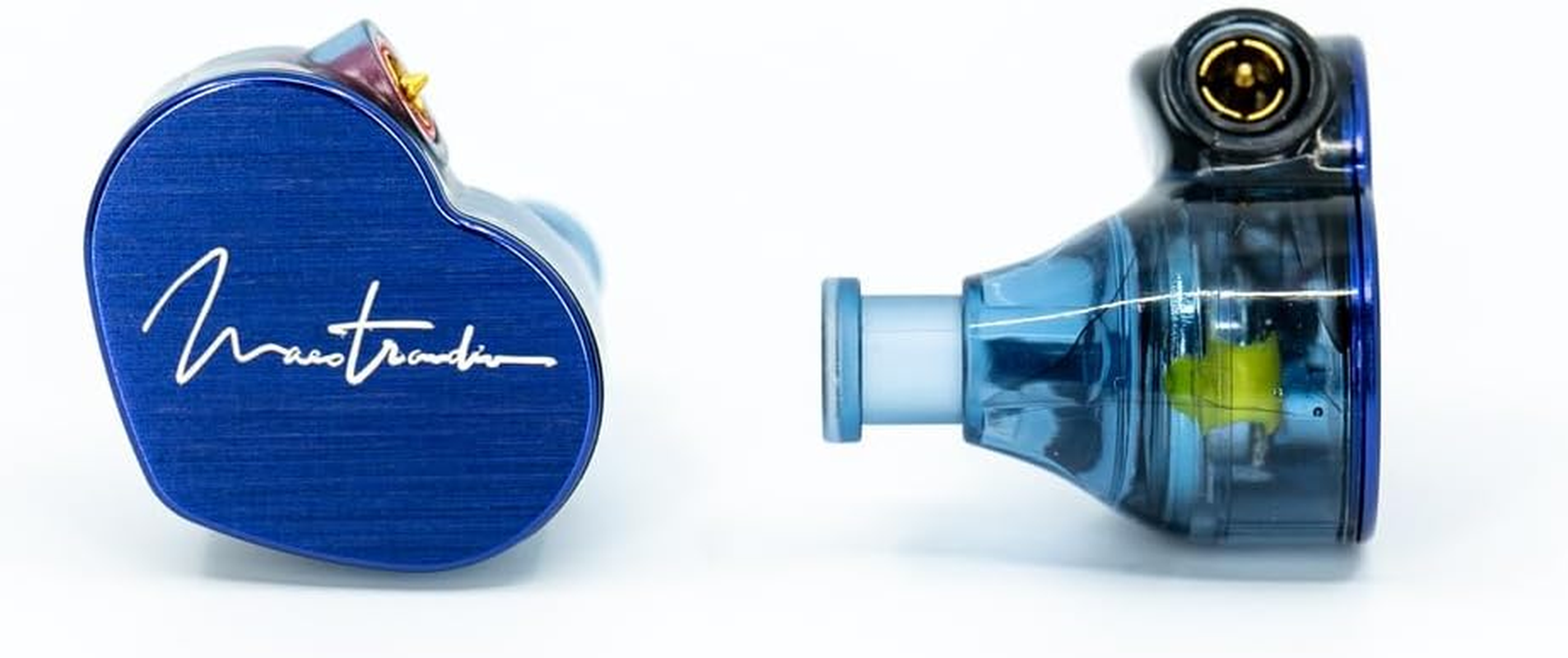 Maestraudio MA910SR Maestro Blue [0.4 Inch (10 Mm) Graphene-Coated Dynamic Driver Earbuds with Passive Ceramic Coated Tweeter, RST & HDSS, Made in Japan, Aluminum Faceplate, Pentaconn Ear Cable image number 3