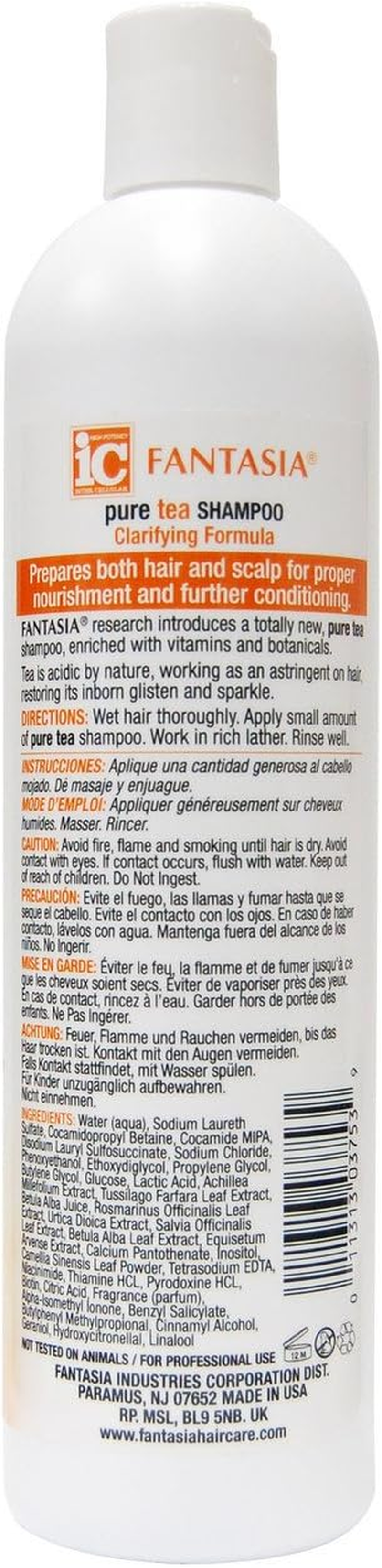 Fantasia Tea Shampoo, 16 Ounce