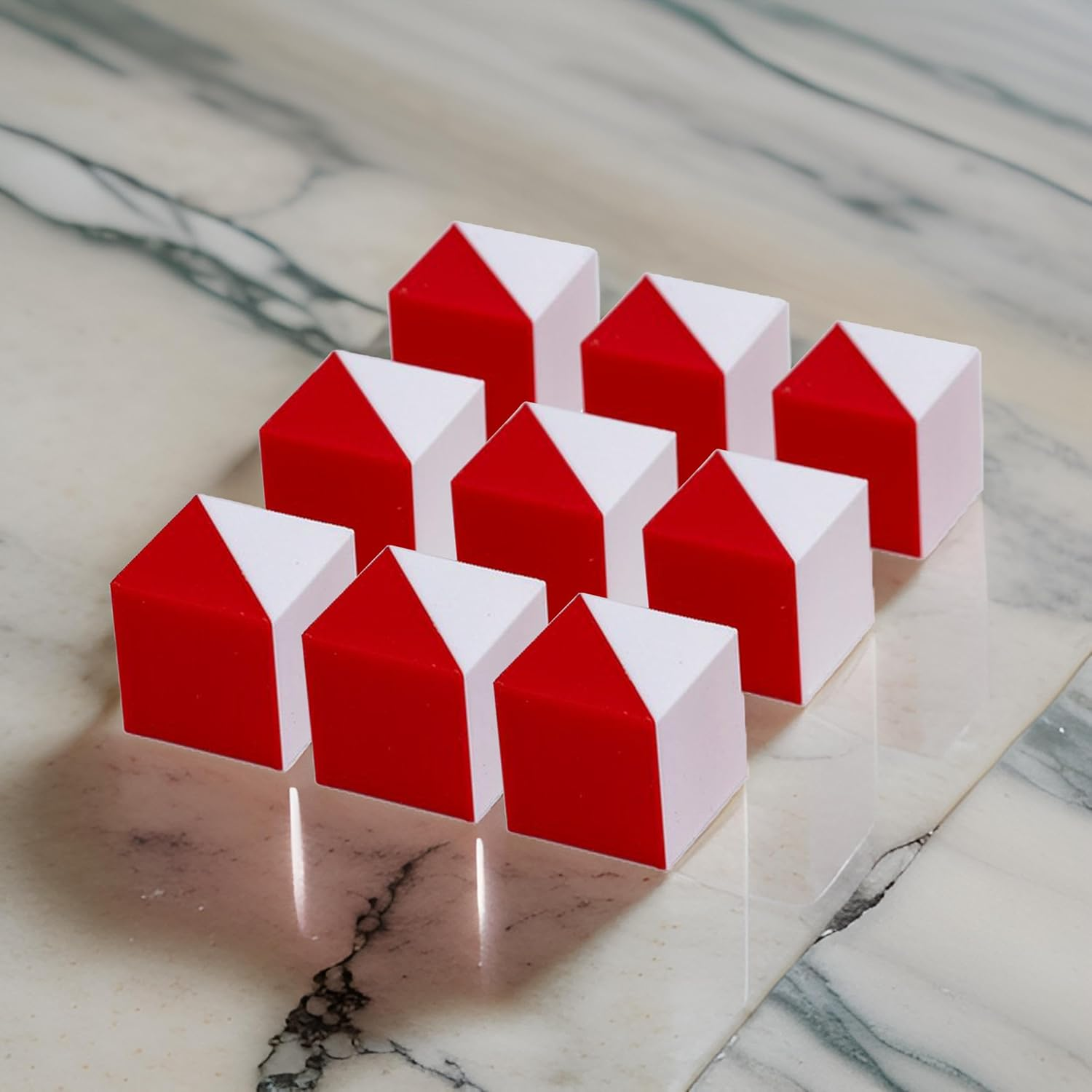 Prfcnl IQ Test Cube (Basic Red) - 9 Kohs Cubes for Block Design Test WPPSI WAIS IV and WISC V Tests image number 5