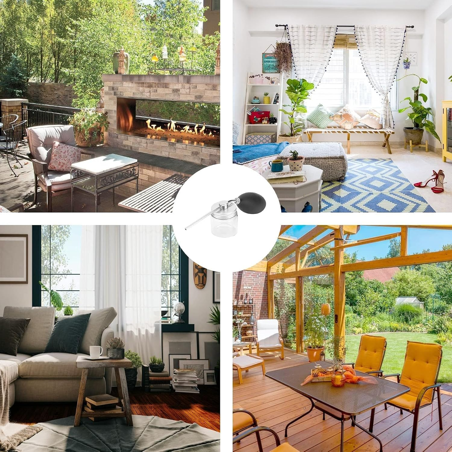 Diatomaceous Earth Food Grade Bulb Duster Powder Duster, Powder Dispenser, Home Powder Applicator Puffer Sprayer for Multi Purpose Indoor and Outdoor Use image number 1