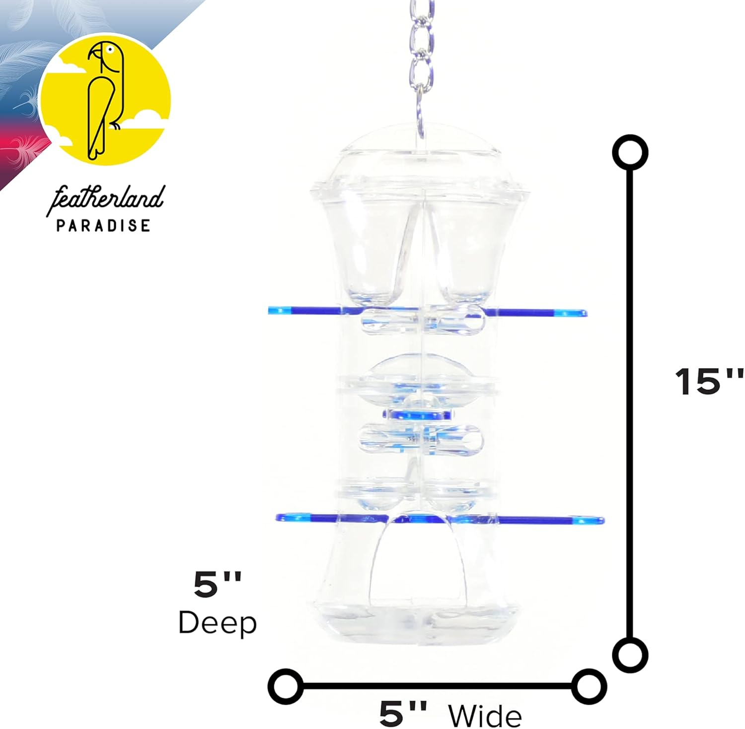 Featherland Paradise Push and Pull Foraging Bird Toy image number 4