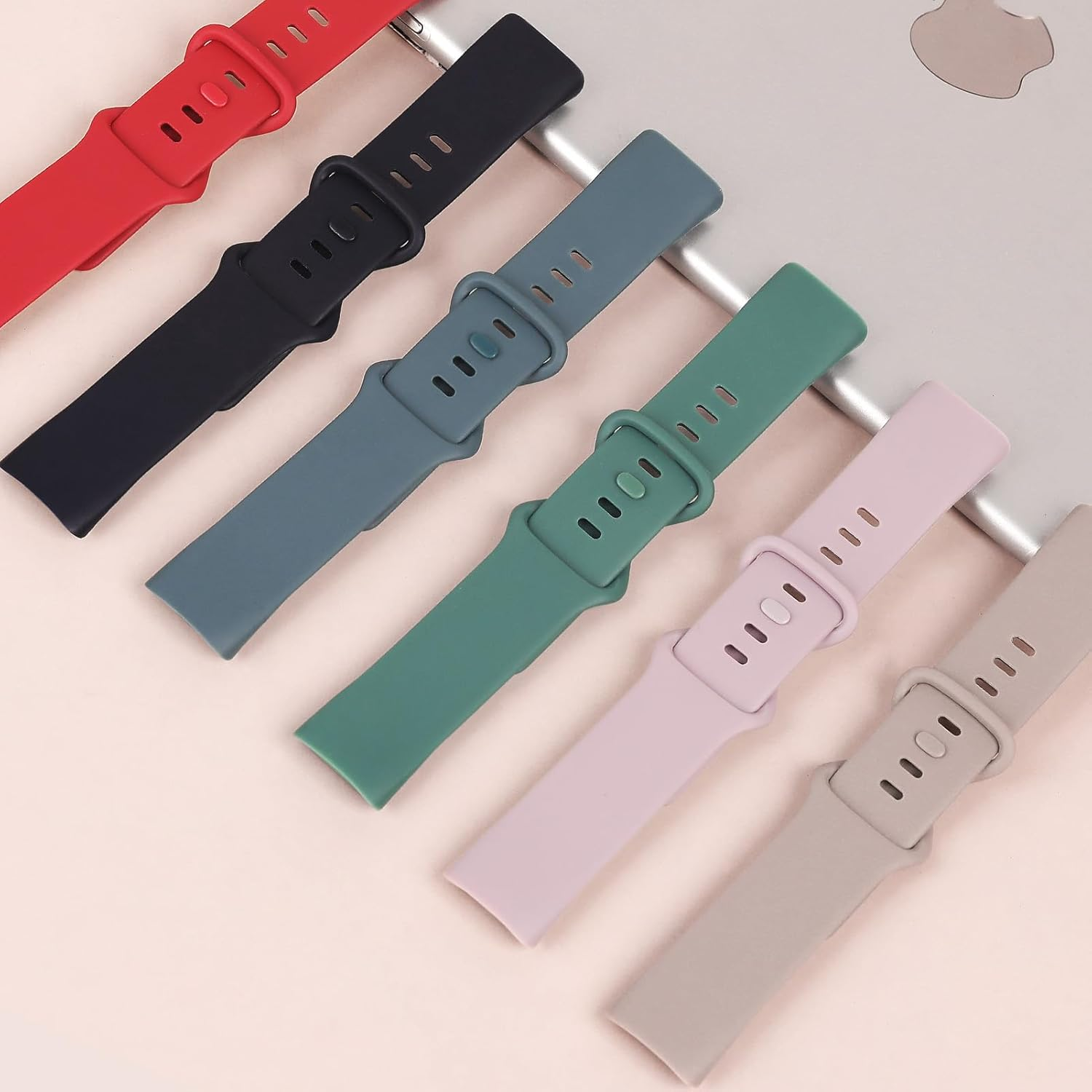 3 Pack Sport Bands for Fitbit Charge 6 Band/For Fitbit Charge 5 Band Women Men, Soft Silicone Strap Replacement Wristbands image number 6