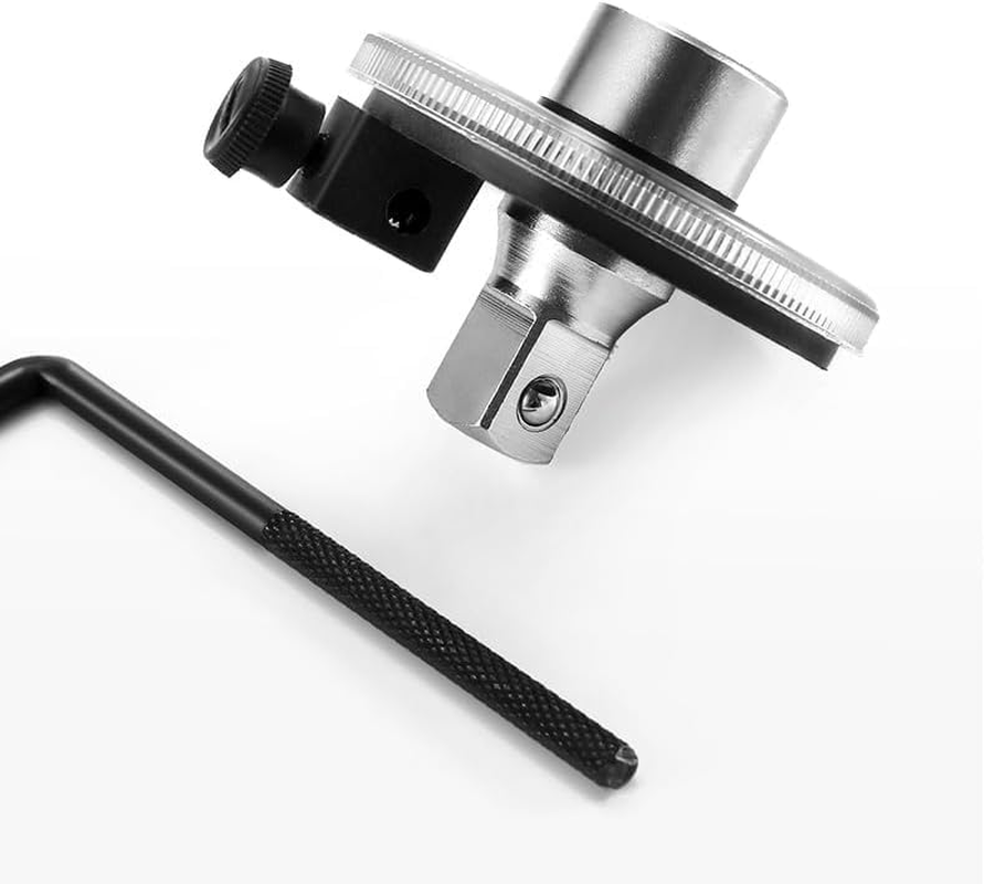 1/2 Inch Torque Wrench Angle Gauge Tool, 360&deg; Adjustable 1/2" Drive Torque Meter Wrench Set, Professional Measure Tool