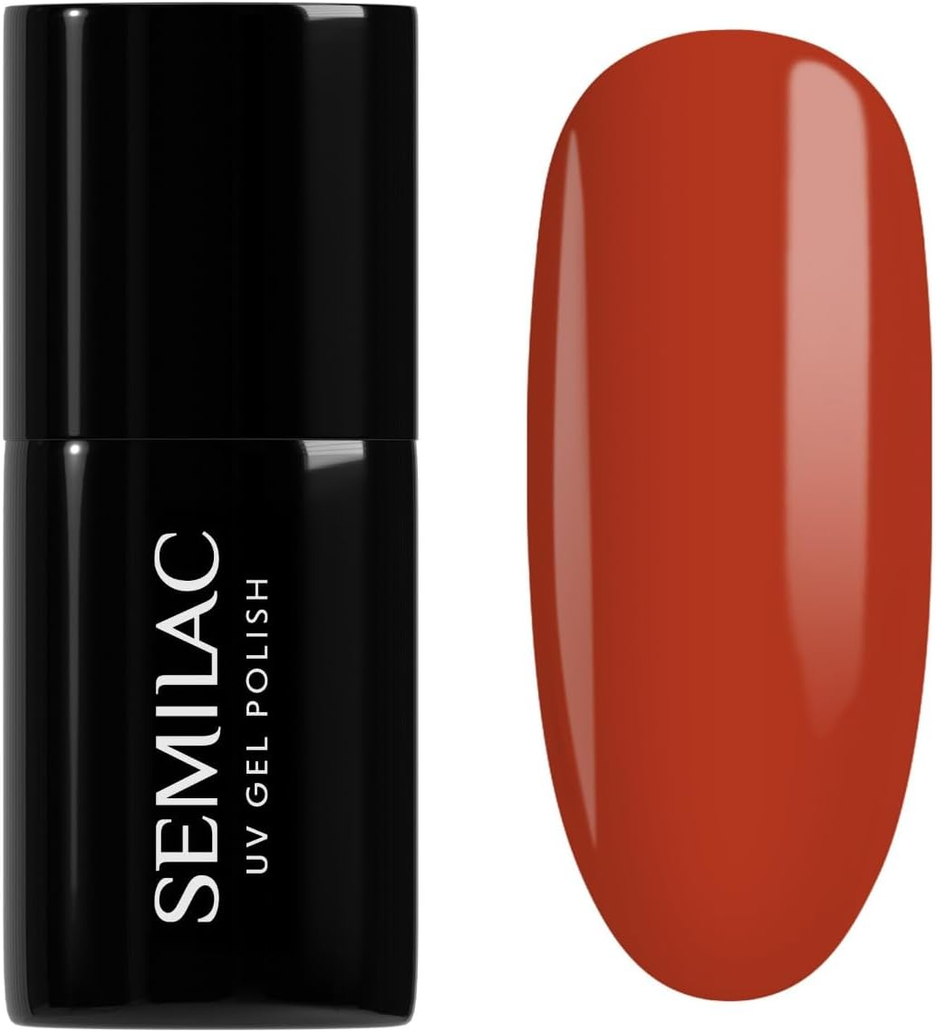 Semilac Tastes of Fall Collection UV Nail Polish Hybrid 402 Spicy Pumpkin 7 Ml image number 6