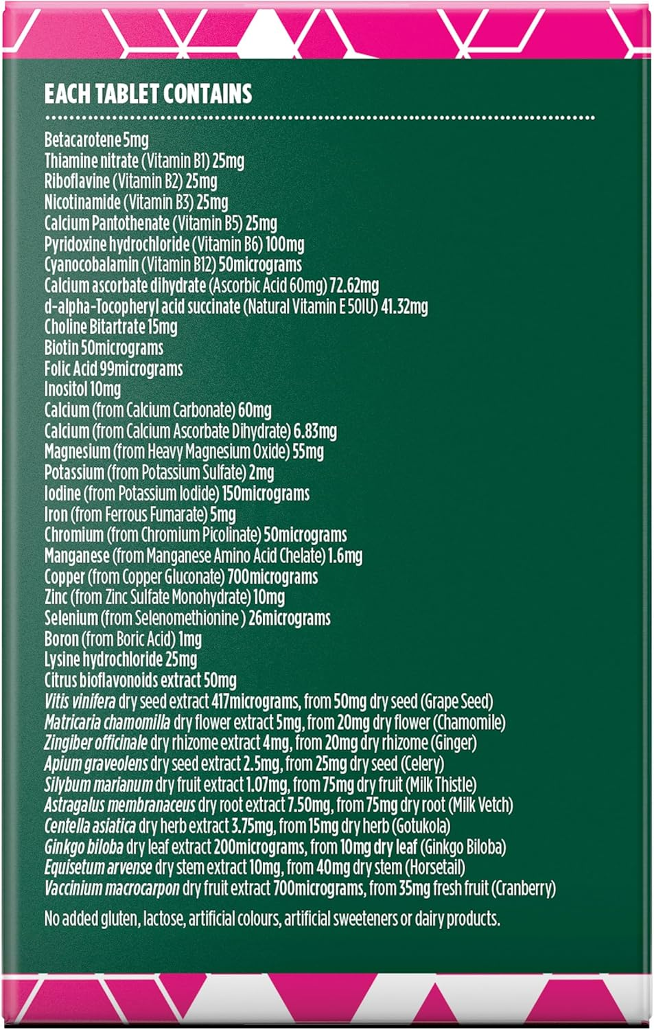 Nature'S Own Bodyfuel Women'S Multivitamin Tablets 60; Supports Healthy Immune System Function; Relieves PMS Symptoms; Supports Bone Health; Helps Maintain Hair, Nails and Skin image number 3