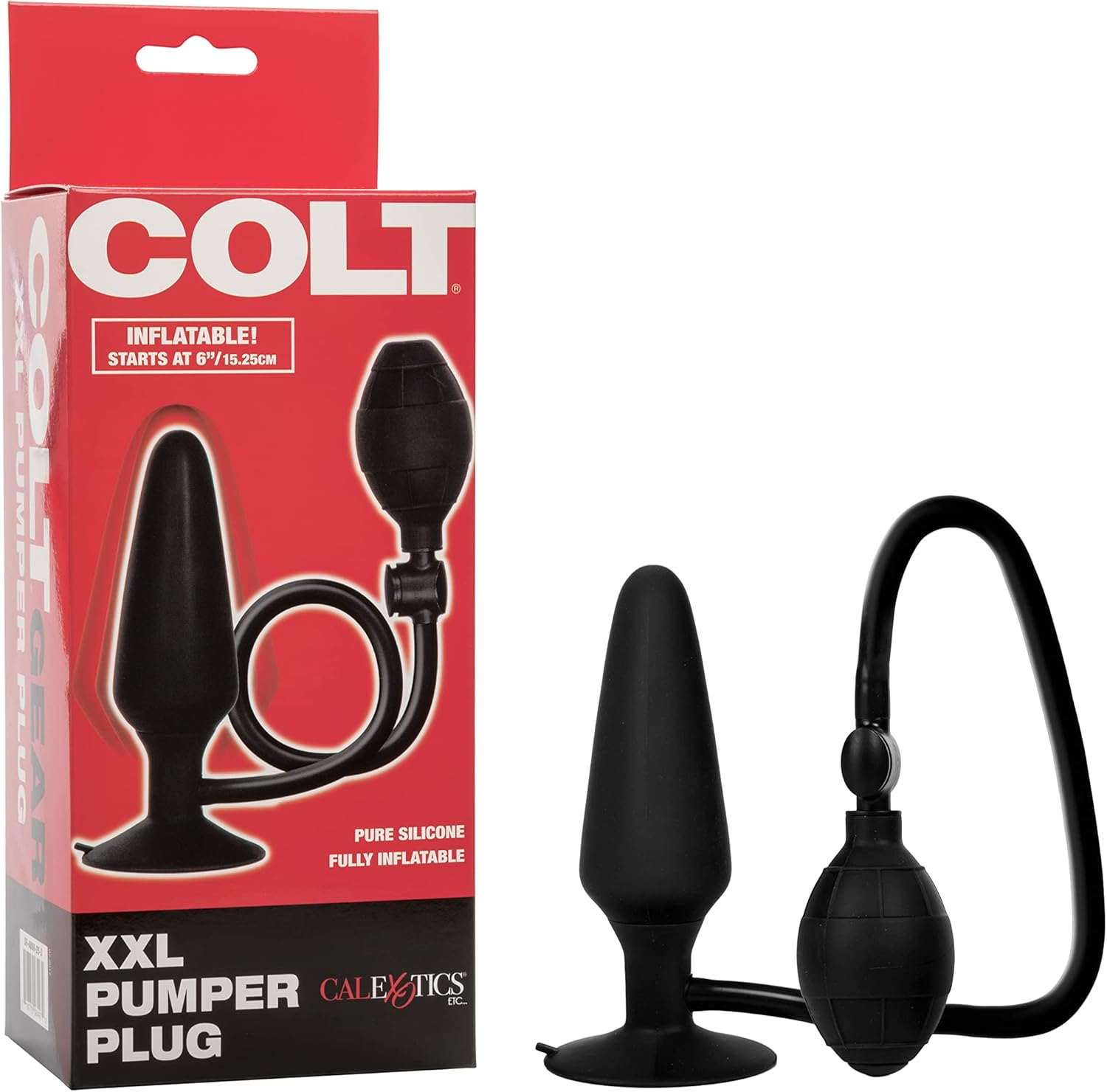 California Exotic Novelties Colt Pumper Plug, Black, Xx-Large image number 1