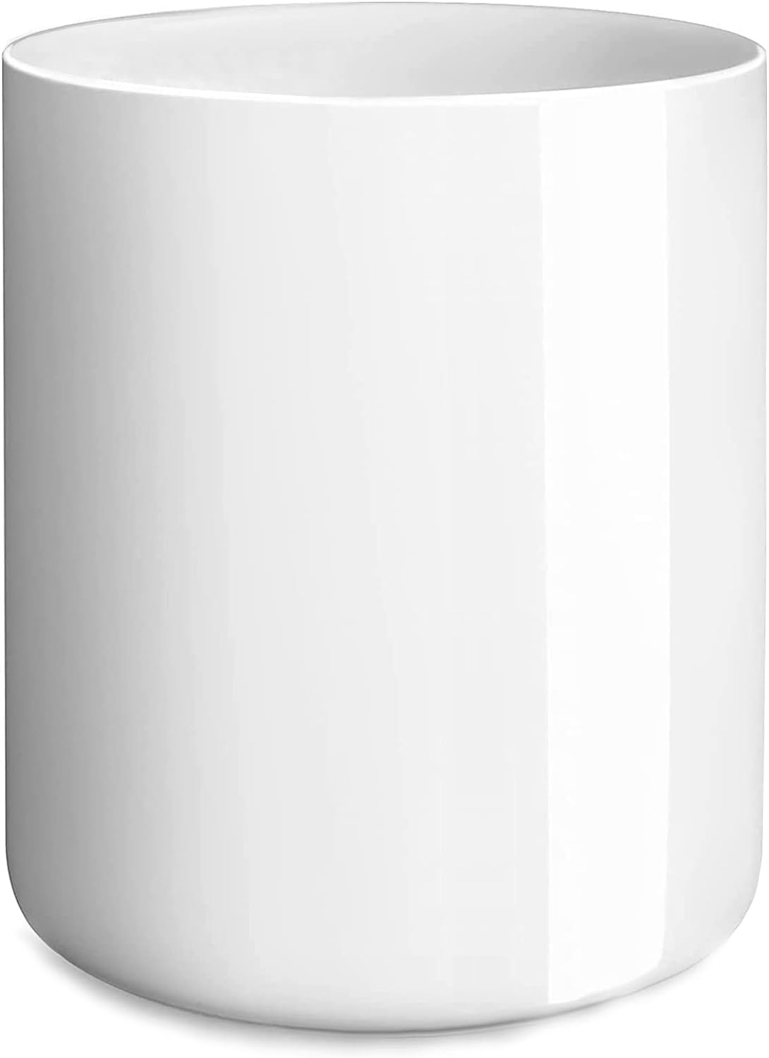 LATCHHOOK Black Kitchen Utensil Holder for Countertop, Matte Ceramic Cooking Utensils Holder for Kitchen Counter Easy to Clean, High 7&rdquo; Modern Spatula Holder Crock for Kitchen 7&times;5.5 Inch, UT-01