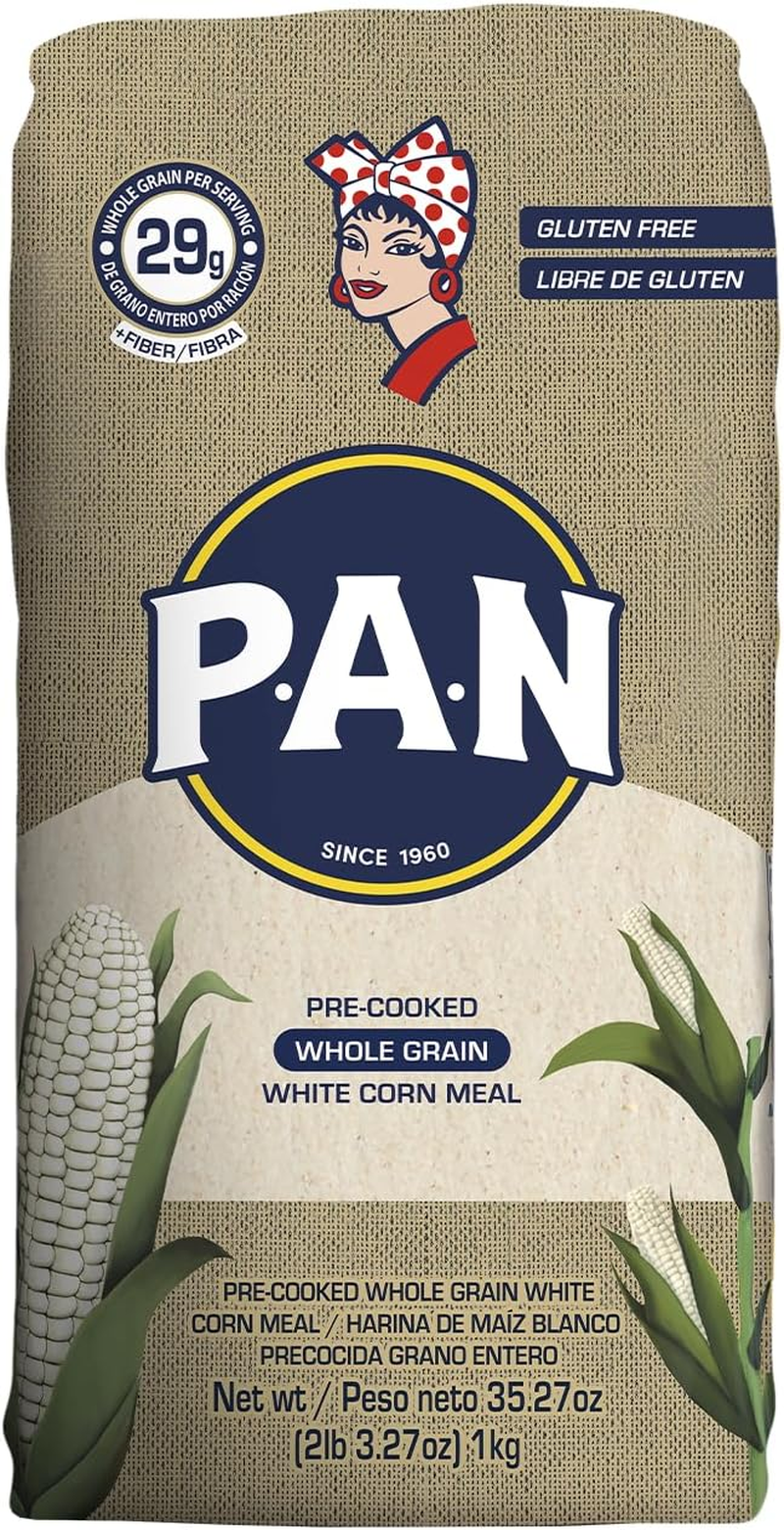 PAN Whole Grain White Corn Meal 1 Kg image number 1